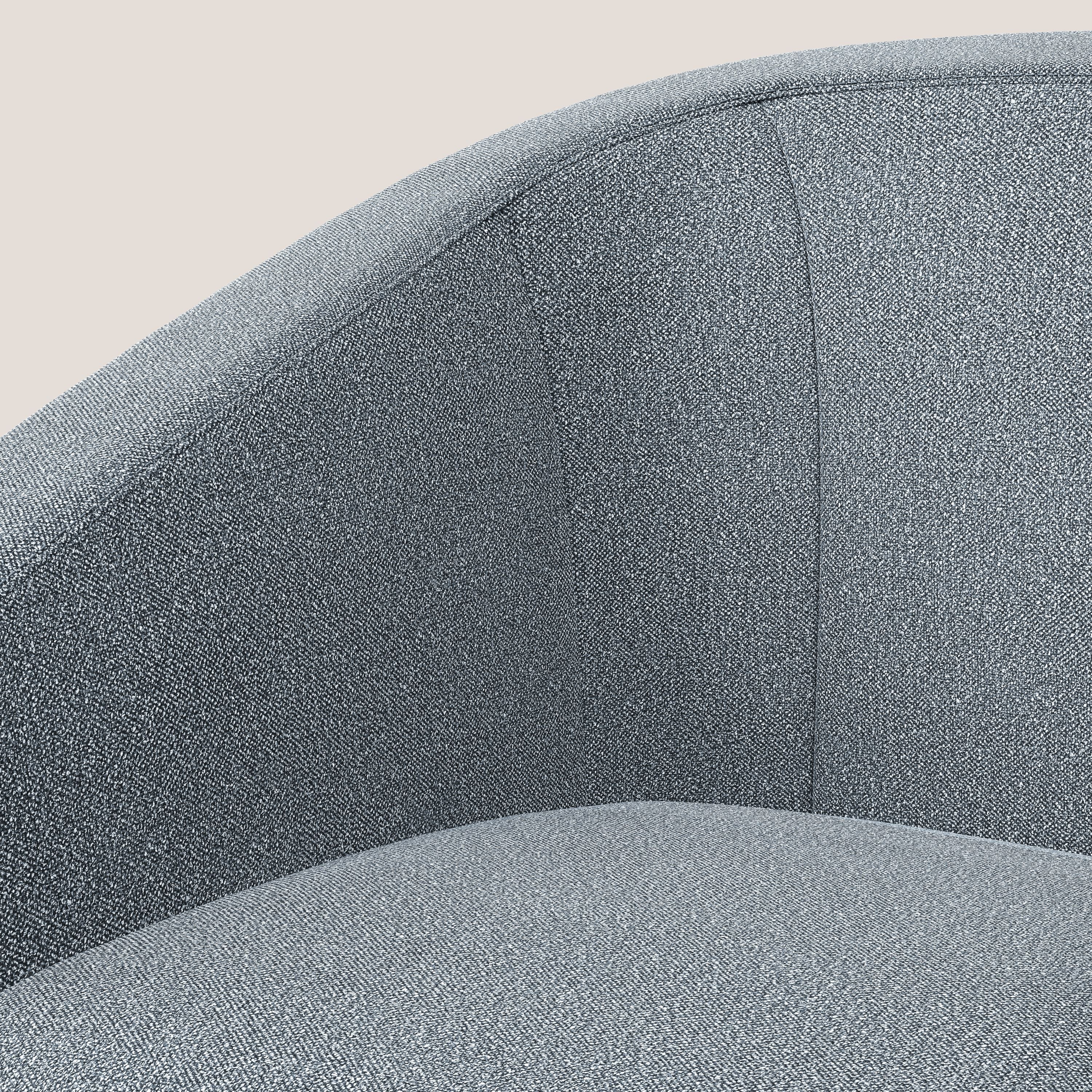 Pandora Poltroncina in morbido tessuto bouclé impermeabile T07 carta da zucchero - divani.store