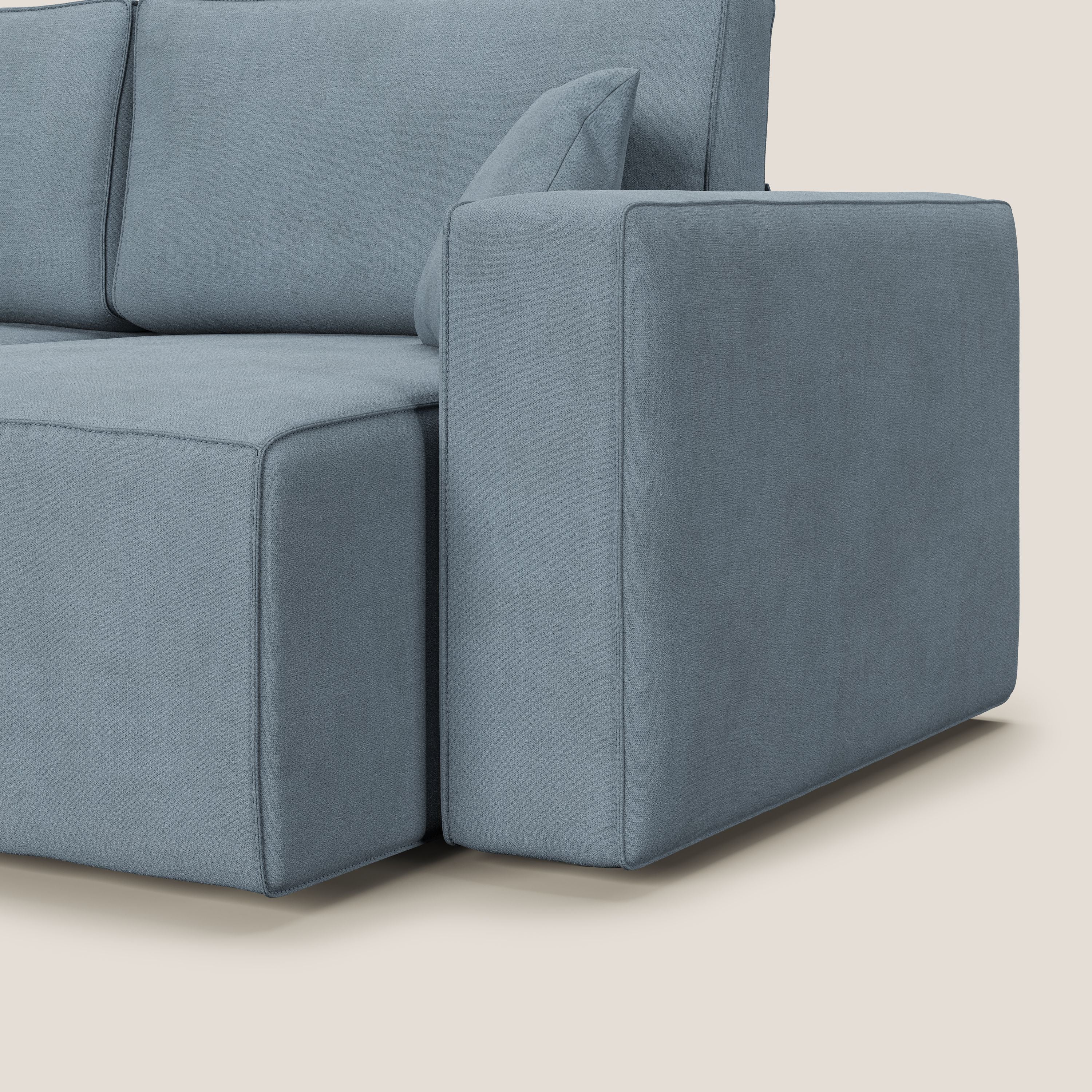 Morfeo divano con sedute estraibili in morbido tessuto impermeabile T02 carta da zucchero - divani.store