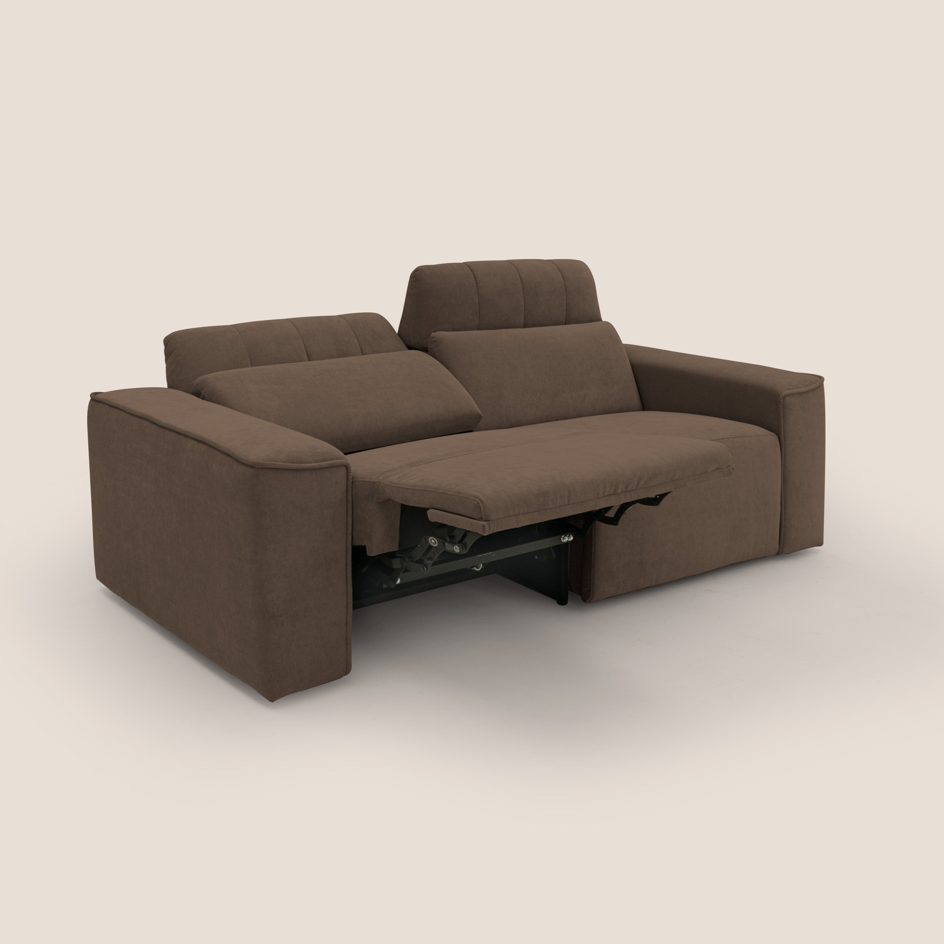 Clark Divano modulare con opzione relax elettrico in tessuto smacchiabile impermeabile T17 - divani.store