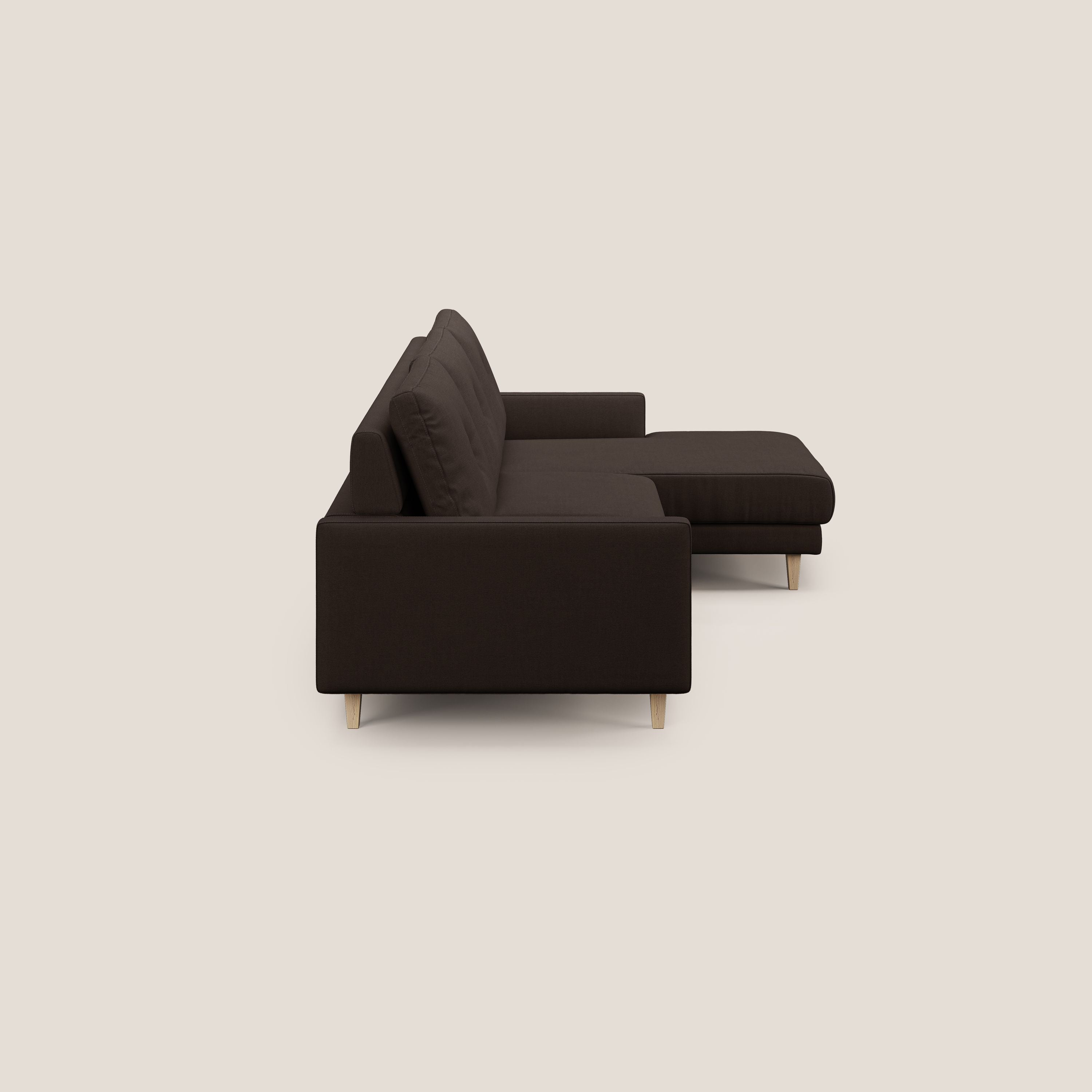 Matisse Divano angolare con sedute scorrevoli in tessuto morbido smacchiabile T17 - divani.store