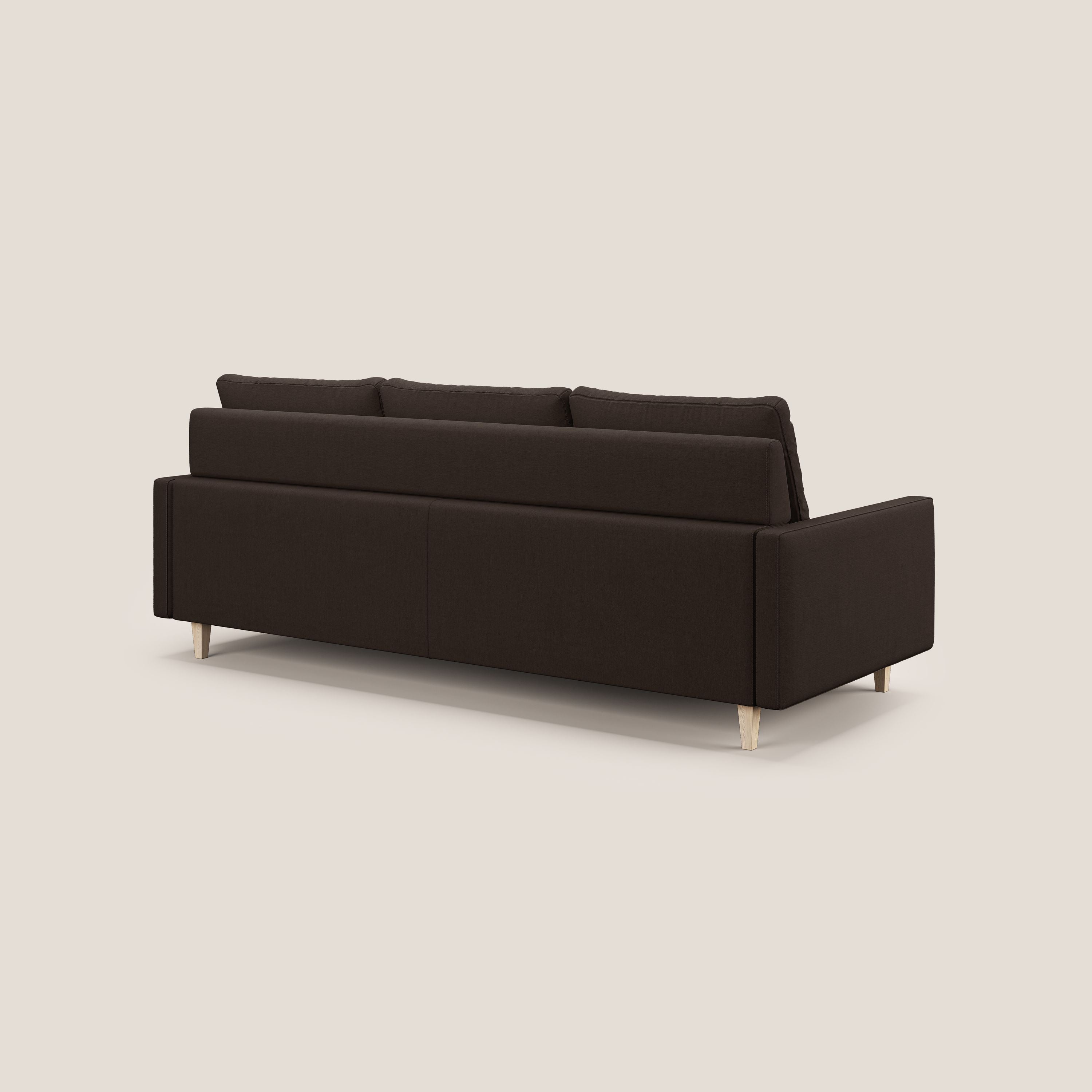 Matisse Divano angolare con sedute scorrevoli in tessuto morbido smacchiabile T17 - divani.store