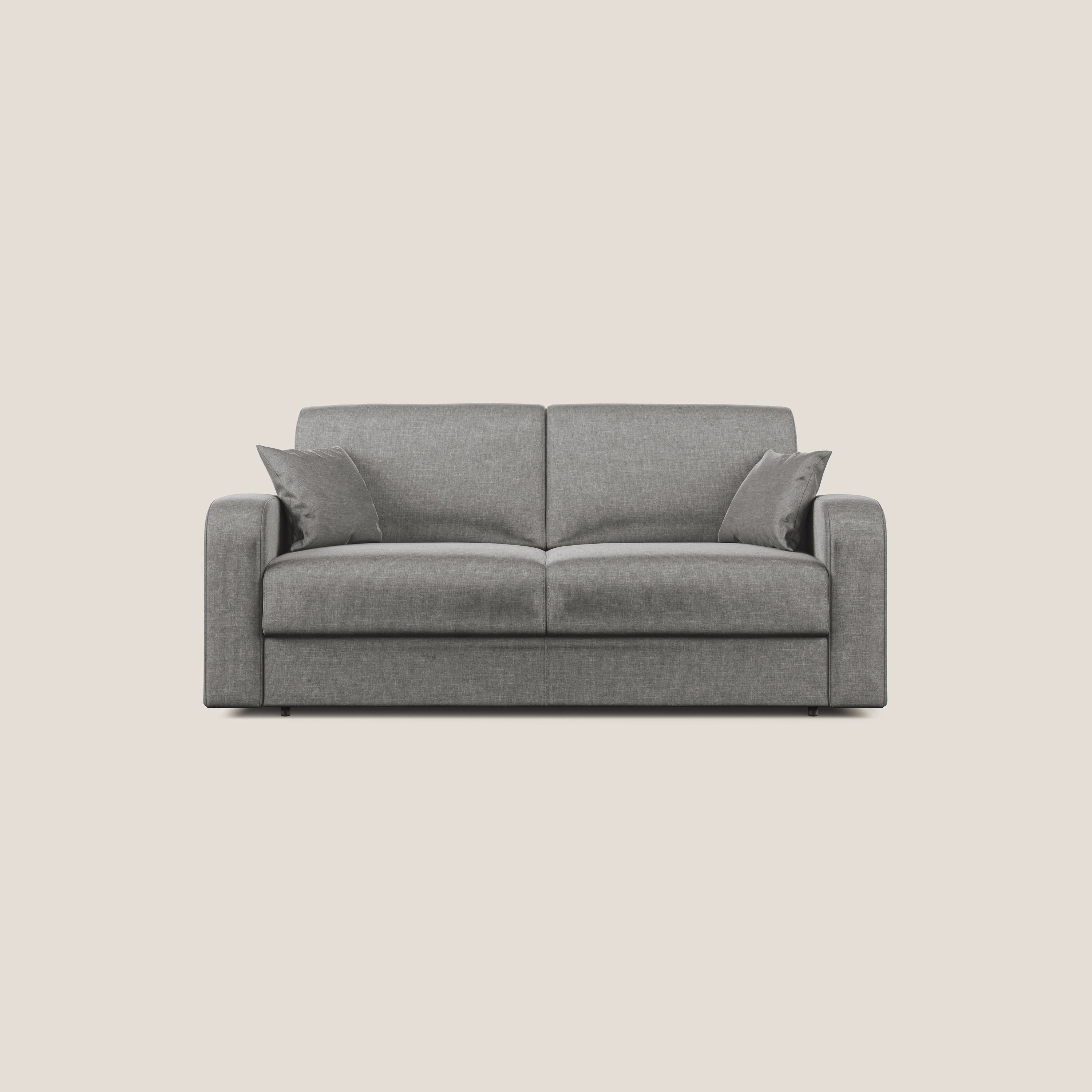 Lebron Divano letto matrimoniale in velluto morbido T01 grigio - divani.store