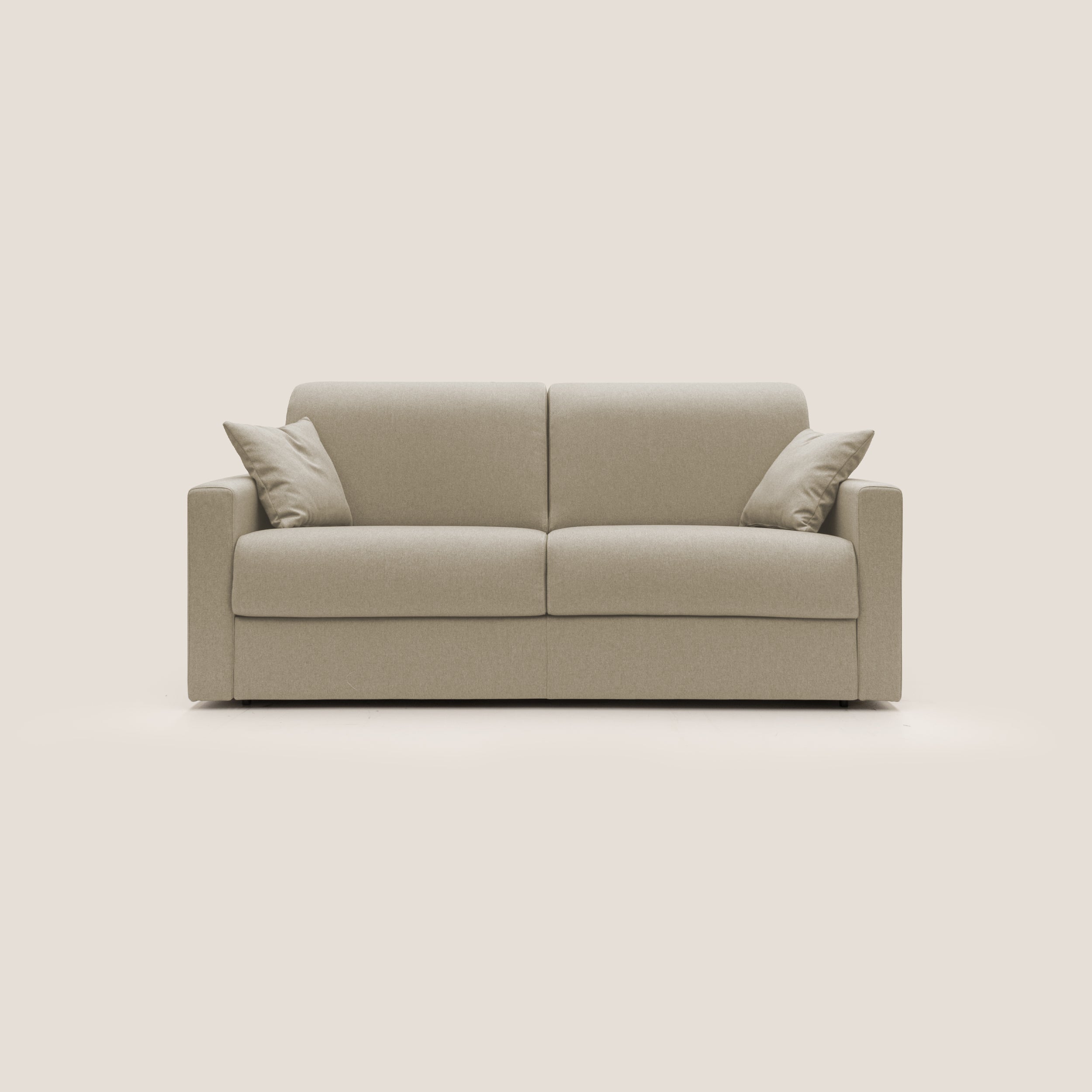 Chris Divano letto matrimoniale in tessuto impermeabile T13 beige - divani.store
