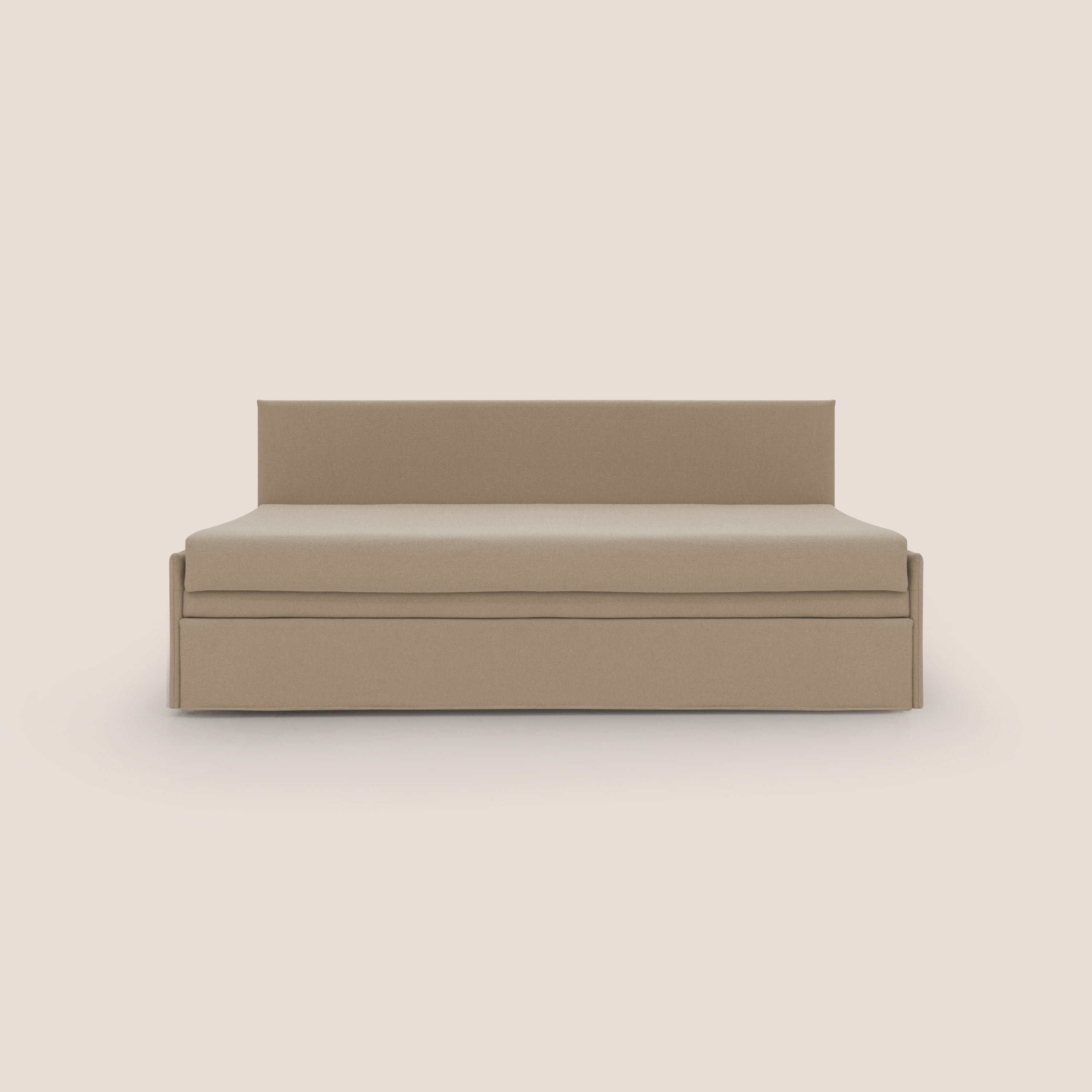 Naviglio Divano duplex con doppio letto in tessuto simil cotone impermeabile T13 beige - divani.store