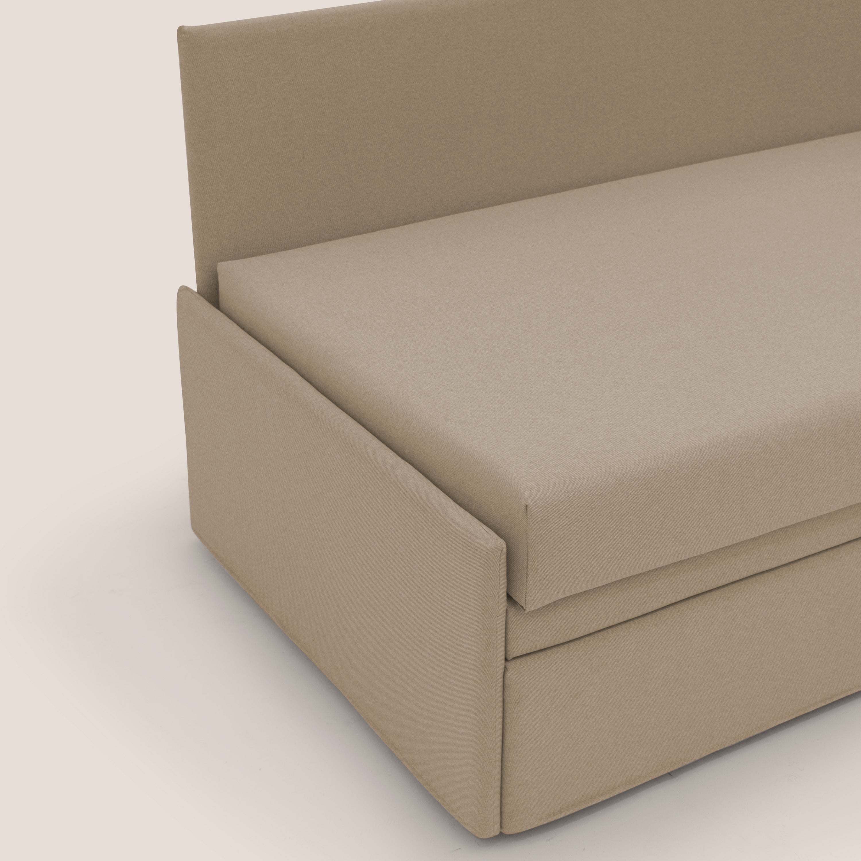 Naviglio Divano duplex con doppio letto in tessuto simil cotone impermeabile T13 beige - divani.store