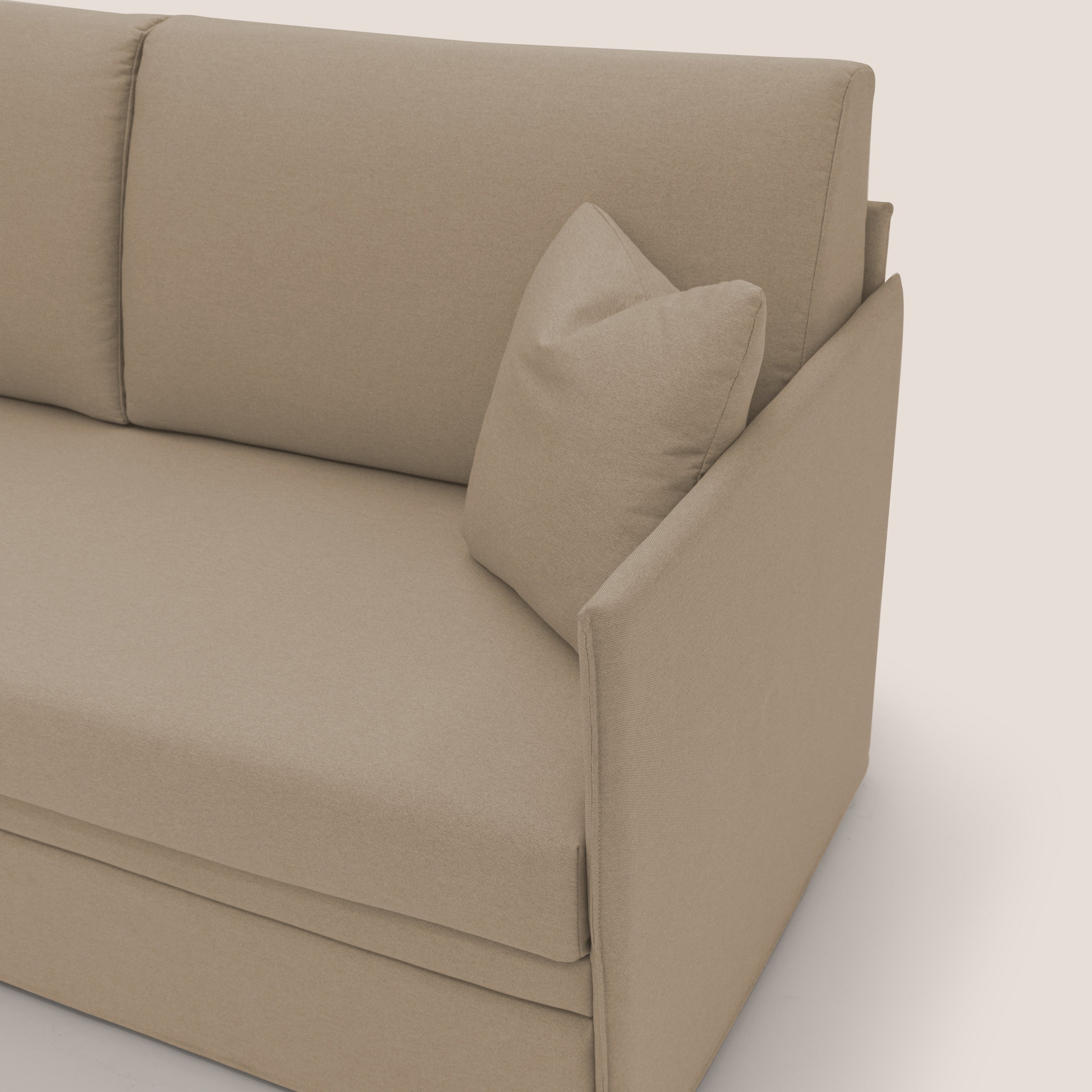 Tortona Divano duplex con doppio letto in tessuto simil cotone impermeabile T13 beige - divani.store