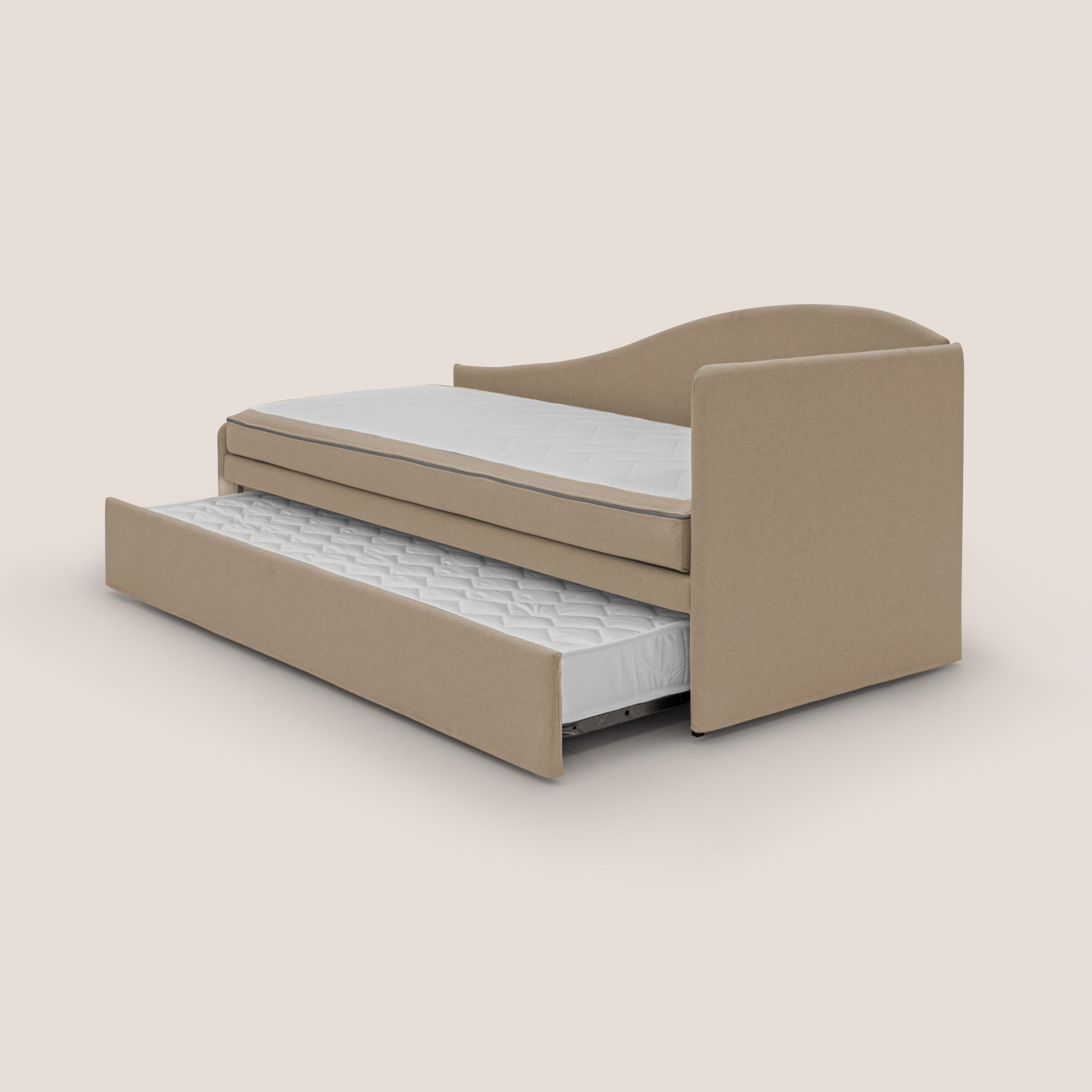 Nolo Divano duplex con doppio letto in tessuto simil cotone impermeabile T13 beige - divani.store