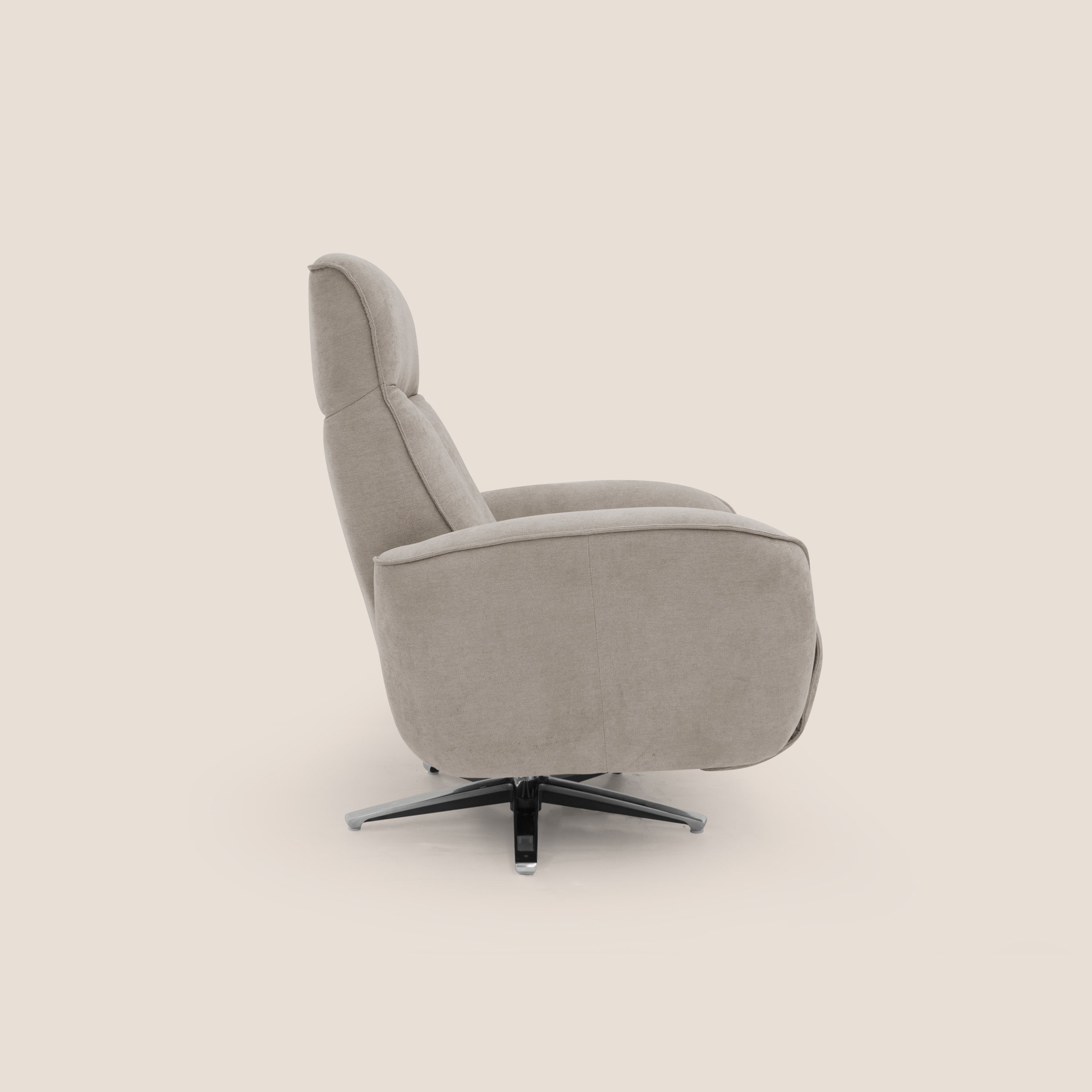 EVA Poltroncina RELAX in morbido tessuto impermeabile T02 beige - divani.store