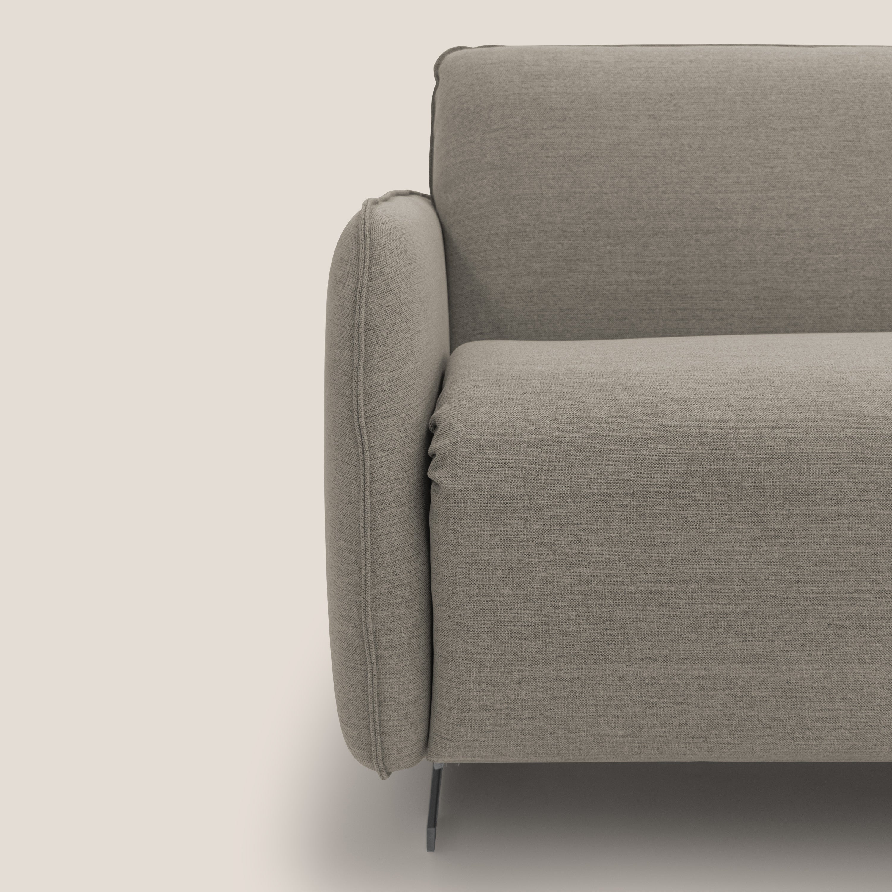 Texas Divano letto matrimoniale moderno in tessuto impermeabile T19 beige - divani.store