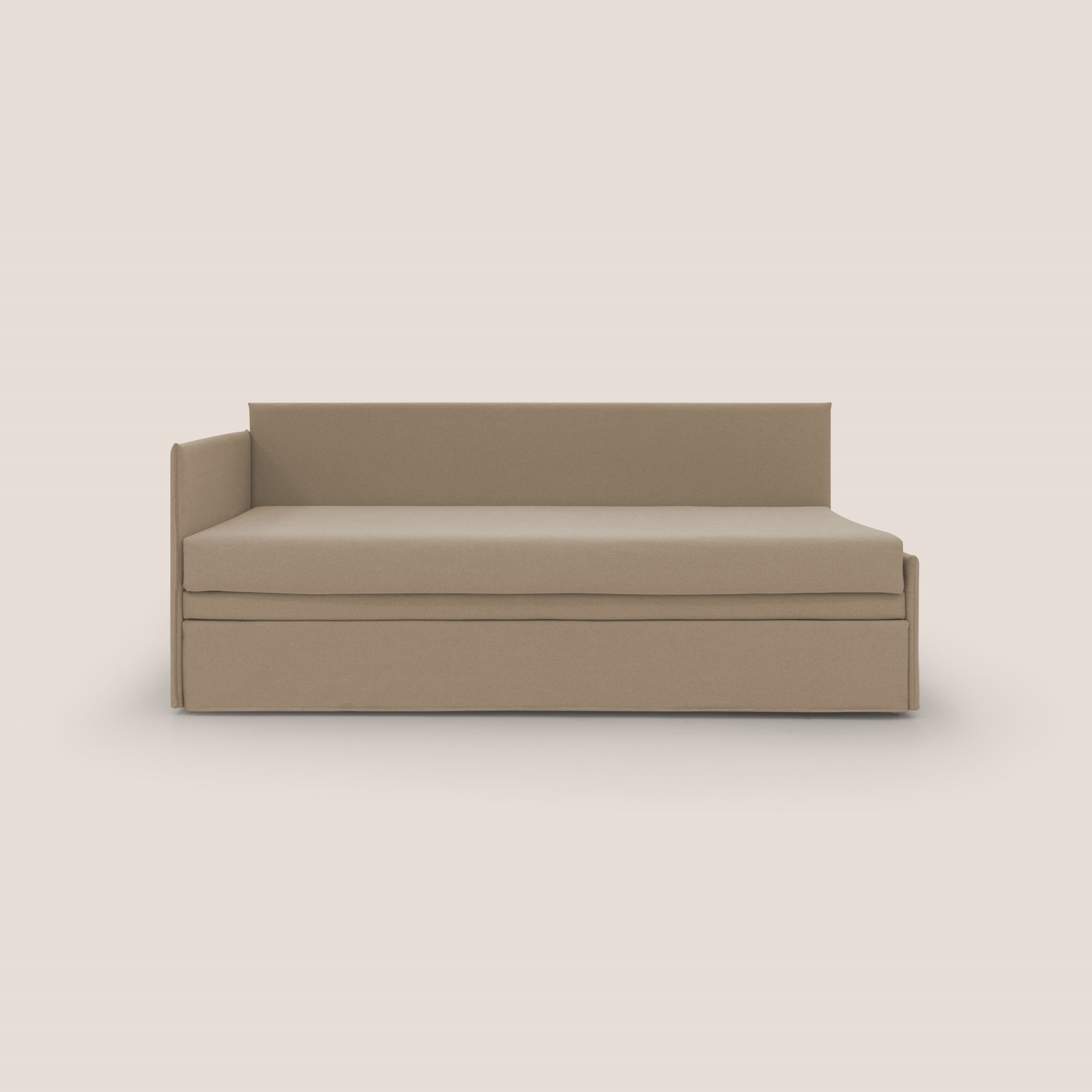 Durini Divano duplex con doppio letto in tessuto simil cotone impermeabile T13 beige - divani.store