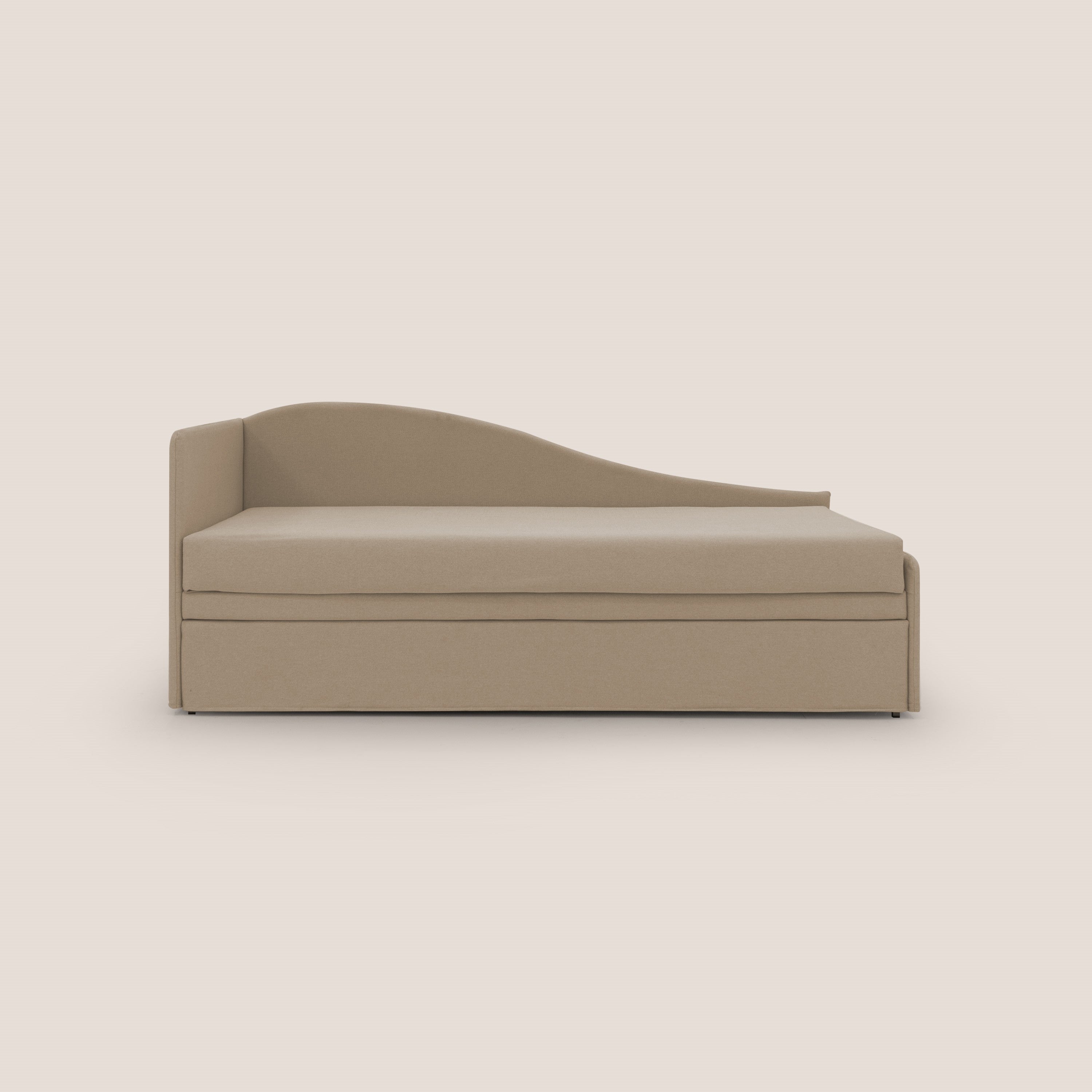 Nolo Divano duplex con doppio letto in tessuto simil cotone impermeabile T13 beige - divani.store