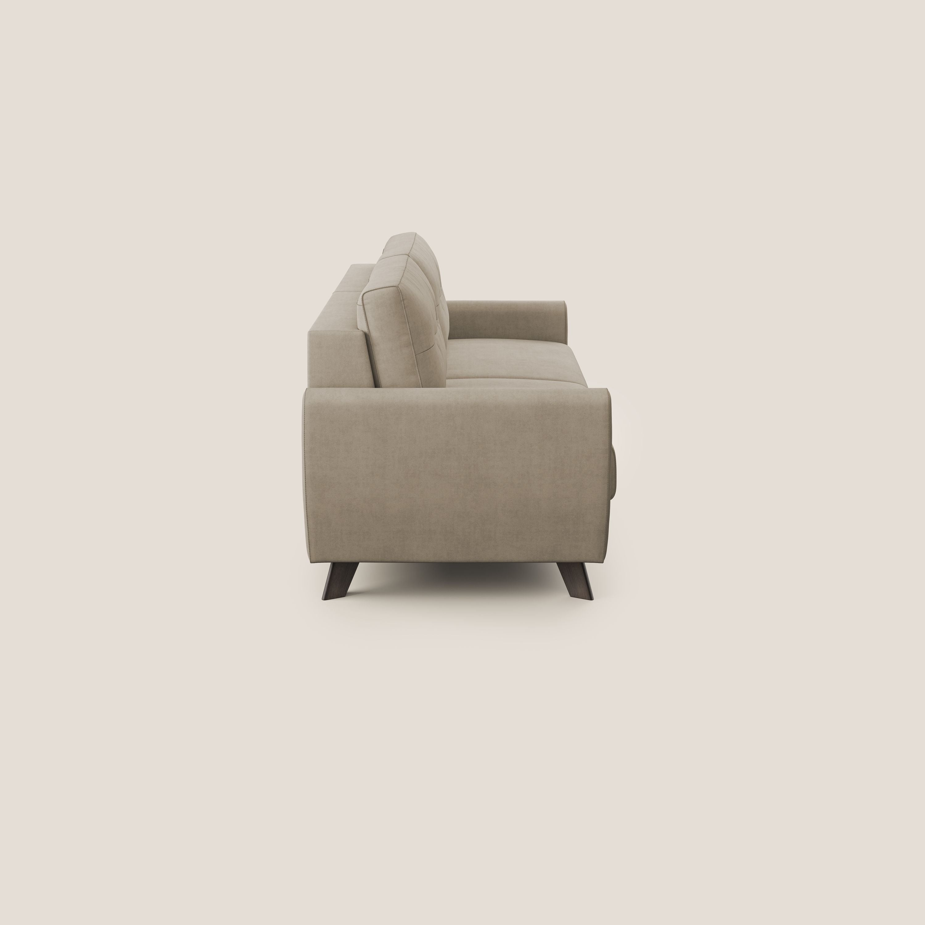 Callisto Divano letto matrimoniale in tessuto morbido impermeabile T02 beige - divani.store