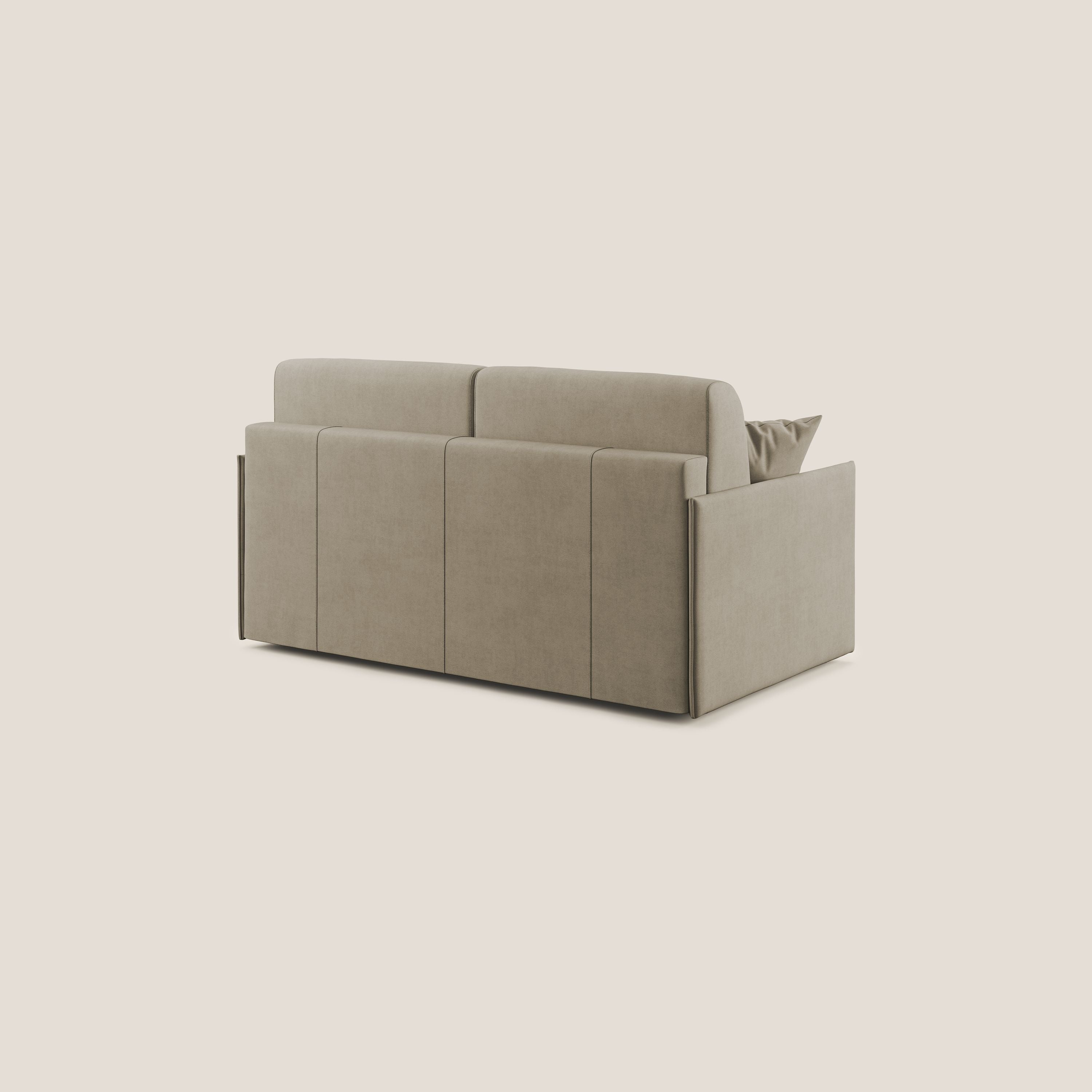 Evans Divano letto in morbido tessuto impermeabile T02 beige - divani.store