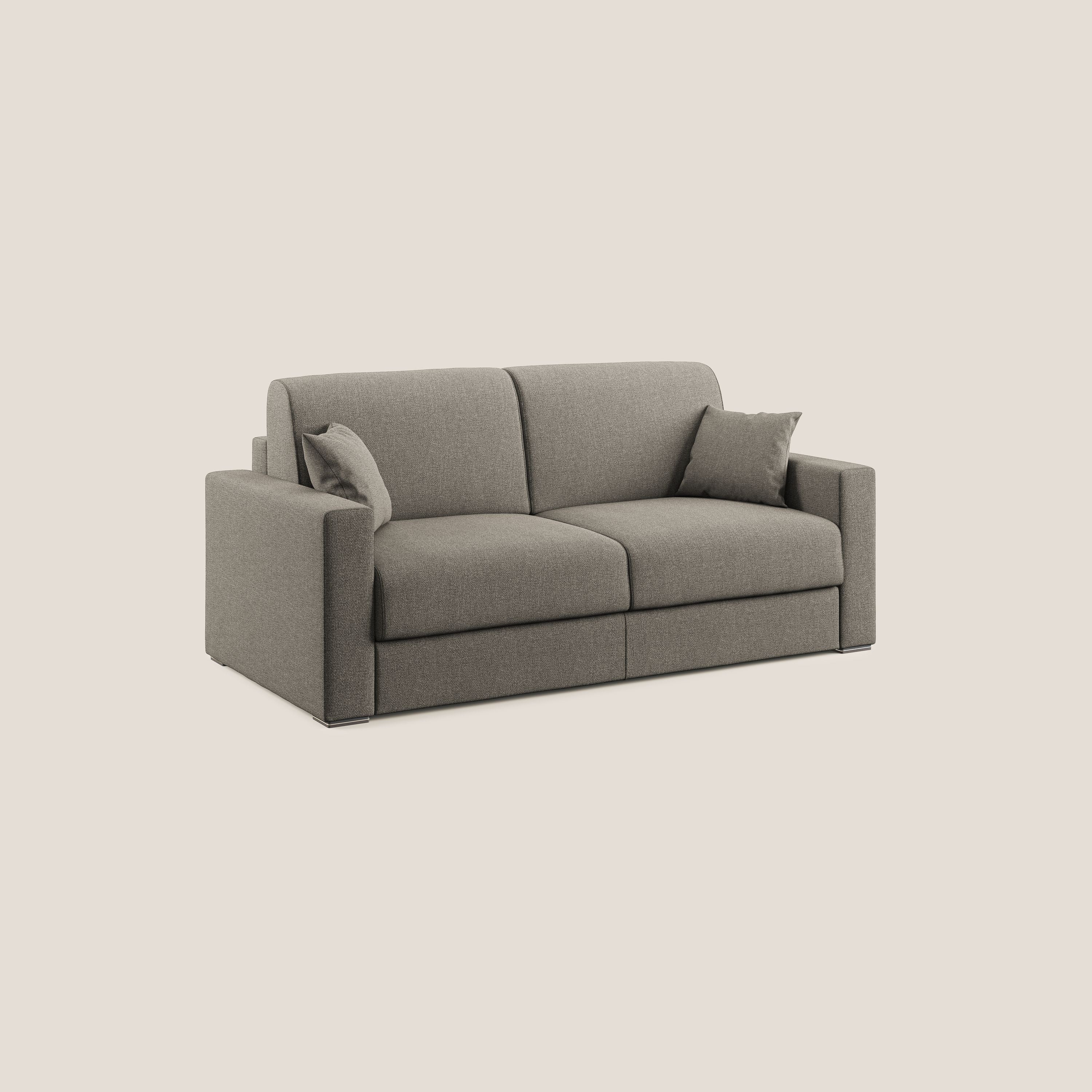 Best Divano letto matrimoniale in tessuto smacchiabile QuickClean T08 tortora - divani.store