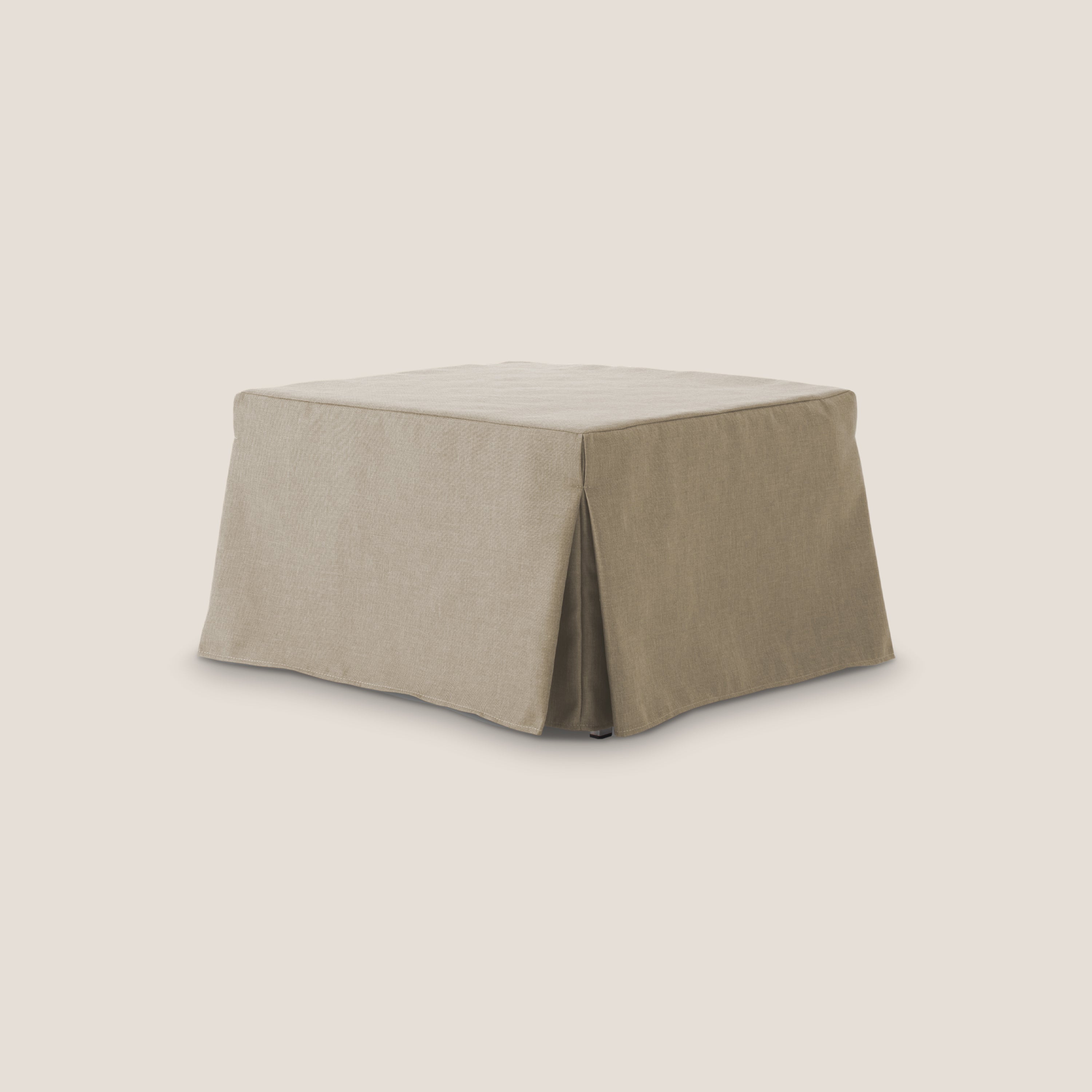 TIP-TOP Pouf LETTO in TESSUTO impermeabile T13 beige - divani.store