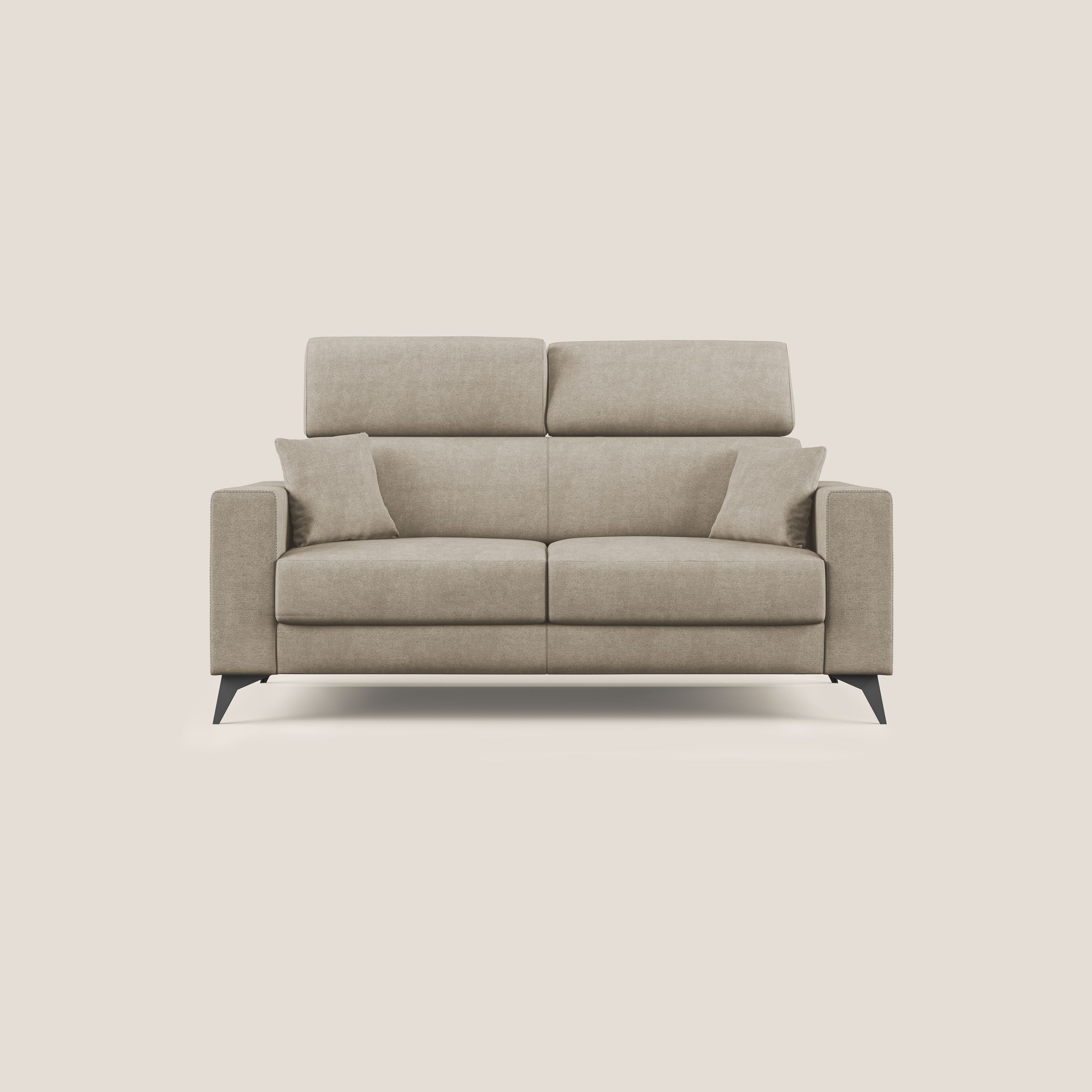 Pegaso divano letto con poggiatesta reclinabili e rivestimento T02 beige - divani.store