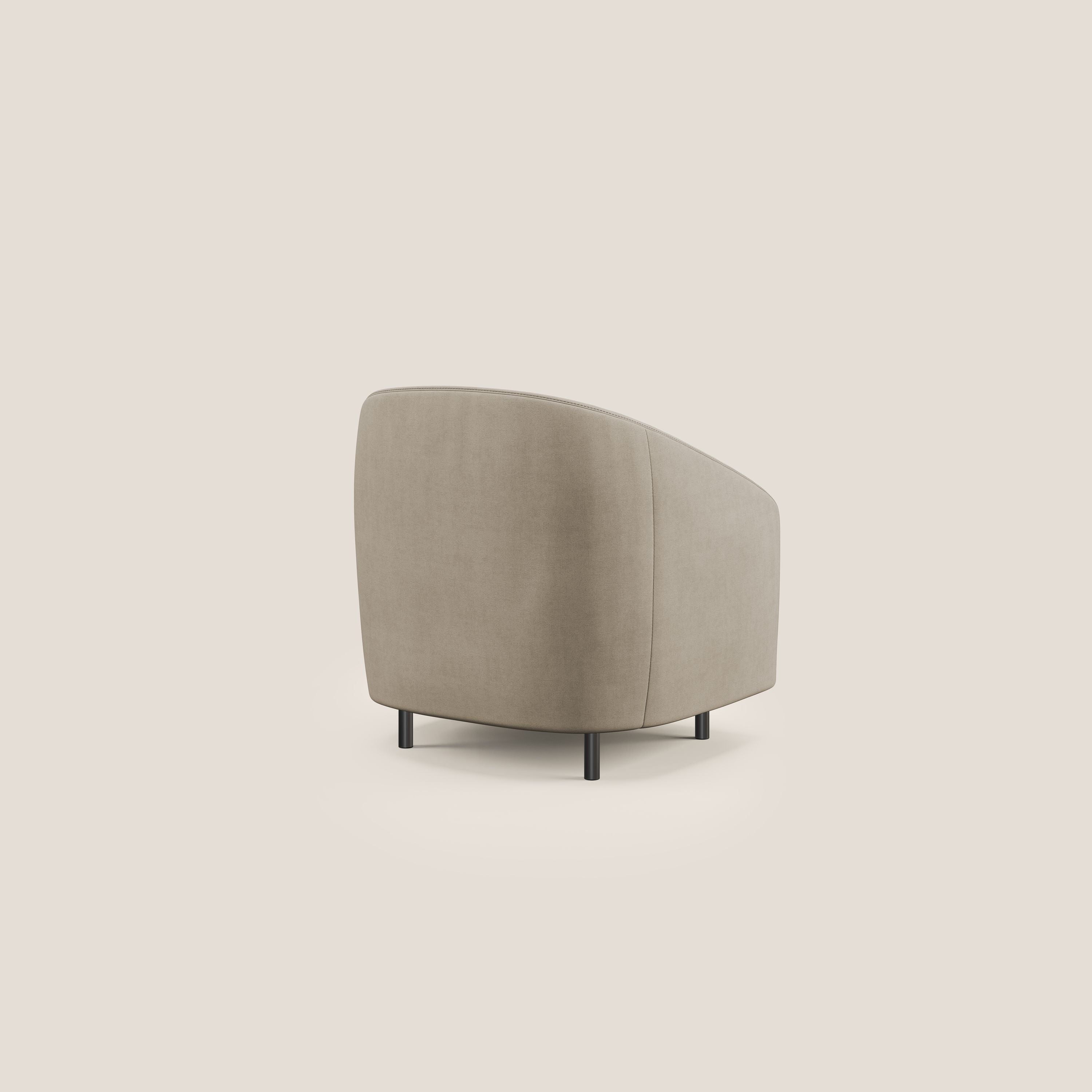 Pandora Poltroncina in tessuto morbido impermeabile T02 beige - divani.store