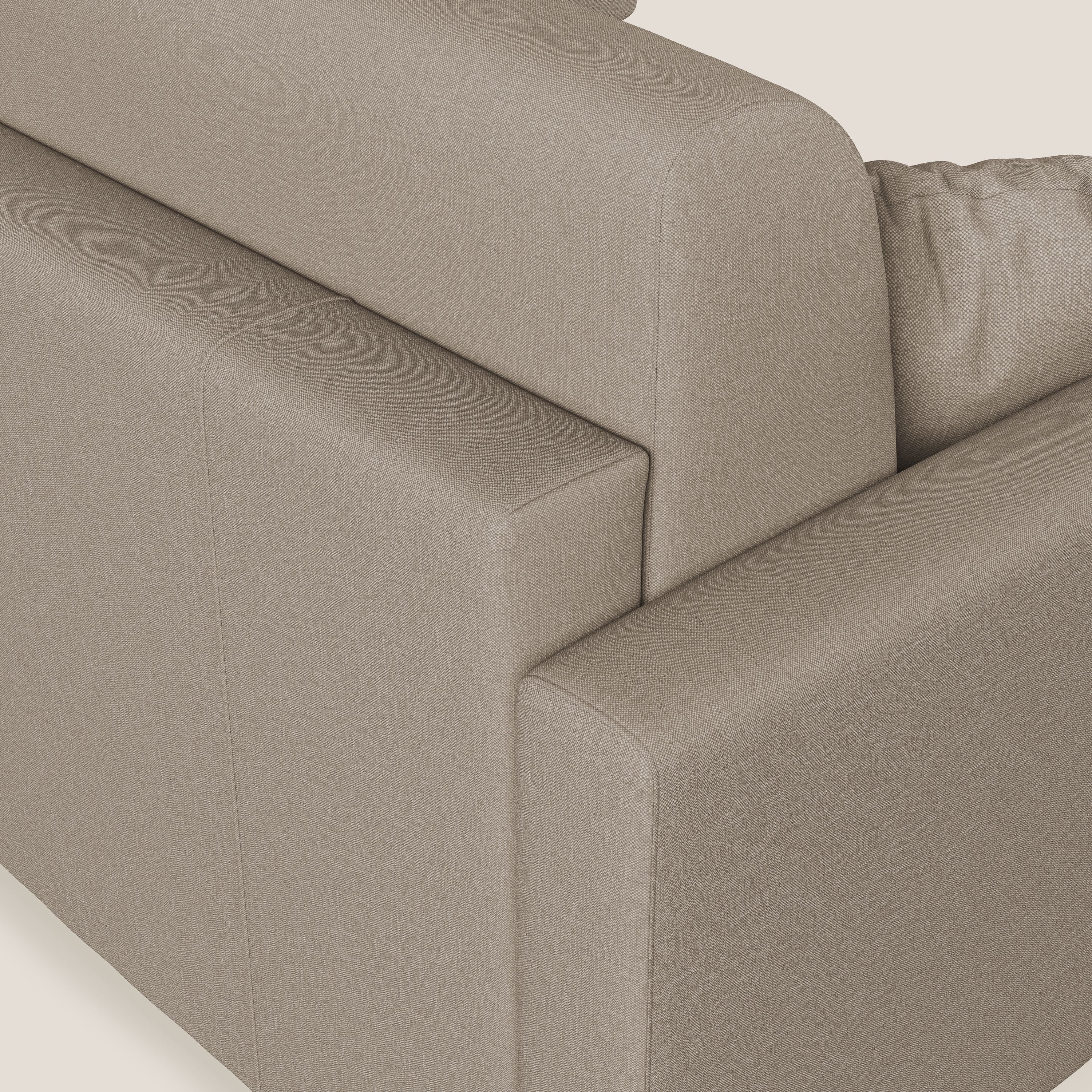 Chris Divano letto angolare 5 posti in tessuto impermeabile T13 beige - divani.store