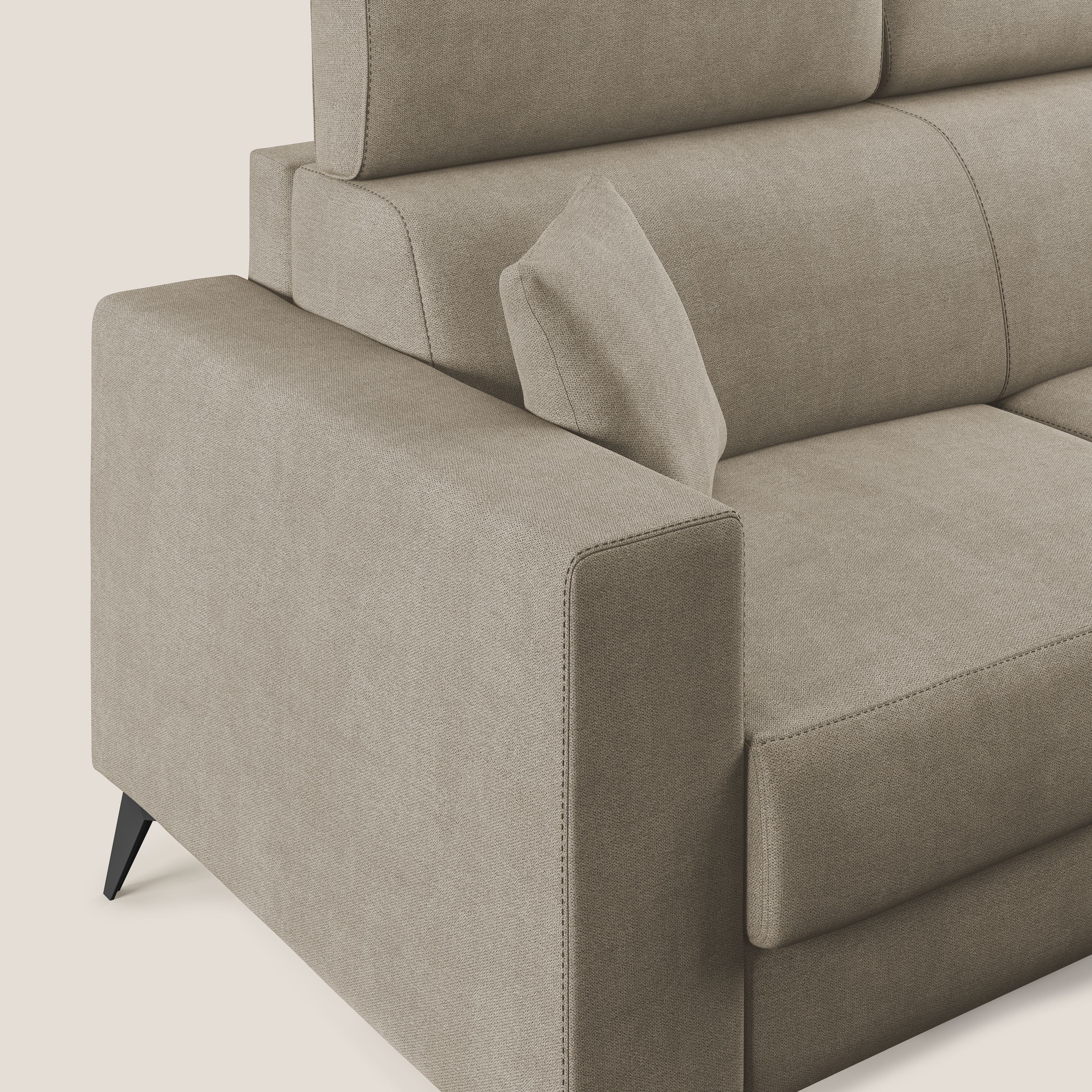 Pegaso divano letto con poggiatesta reclinabili e rivestimento T02 beige - divani.store
