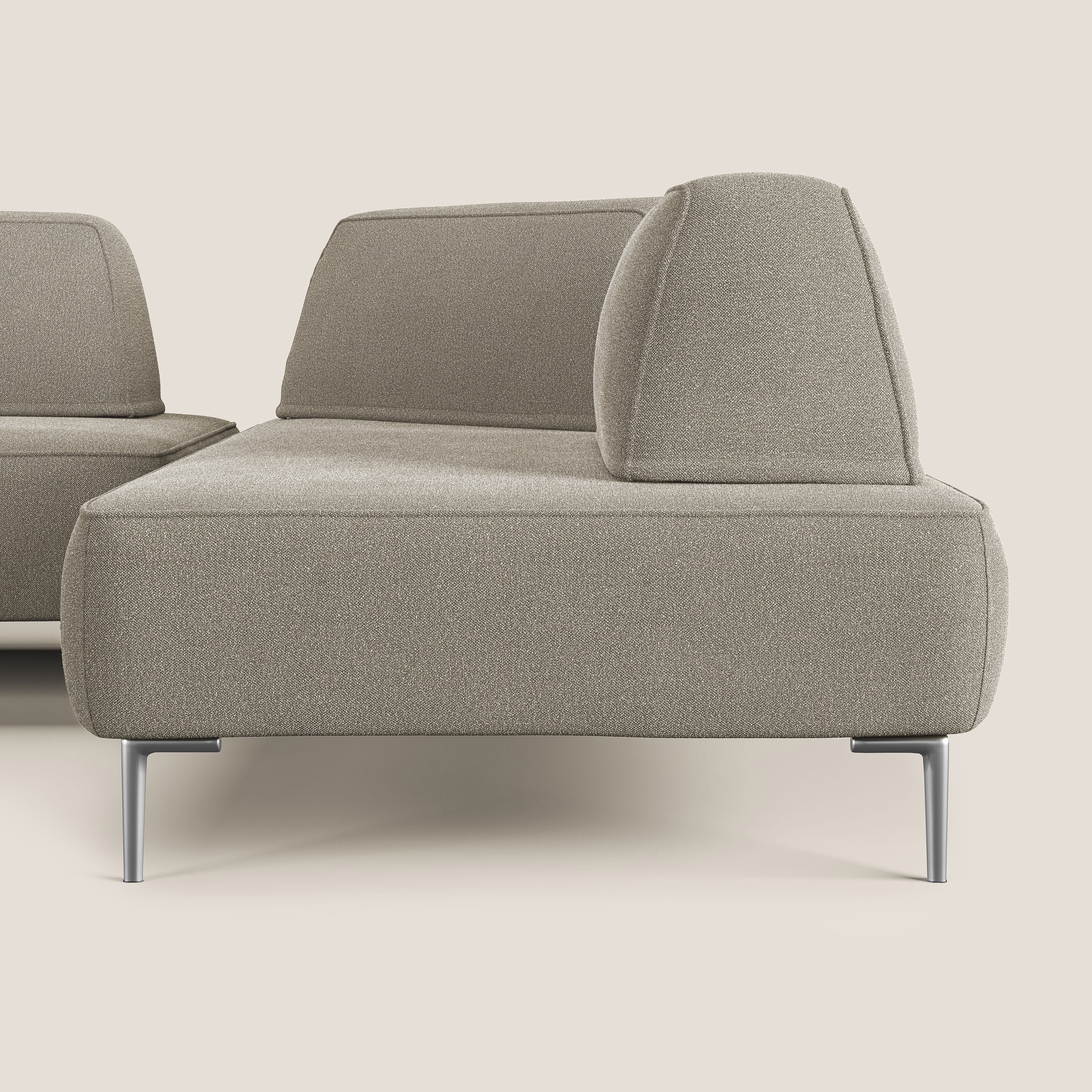 Newton divano angolare modulare con schienali movibili T07 beige - divani.store