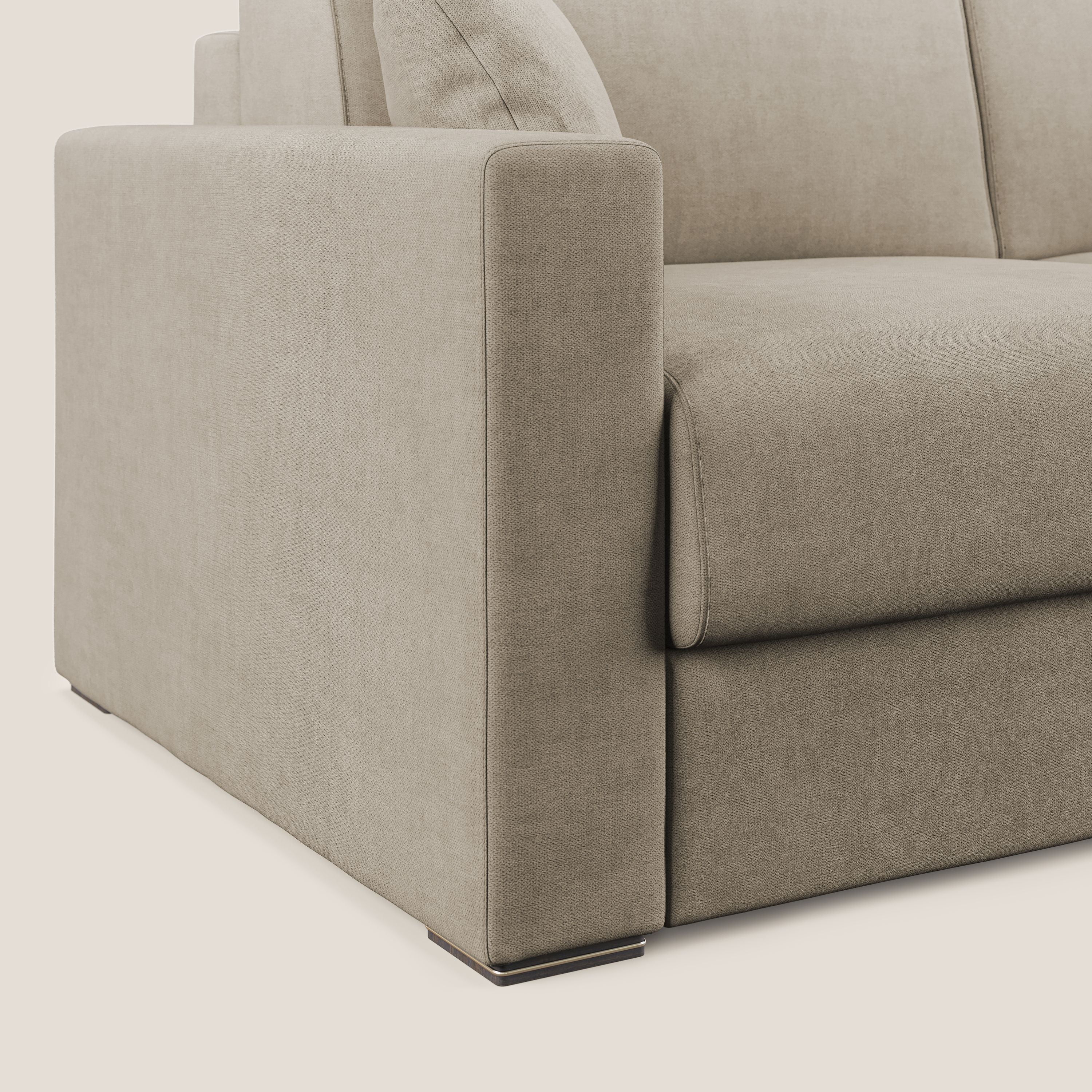 Best Divano letto matrimoniale in tessuto impermeabile T02 beige - divani.store