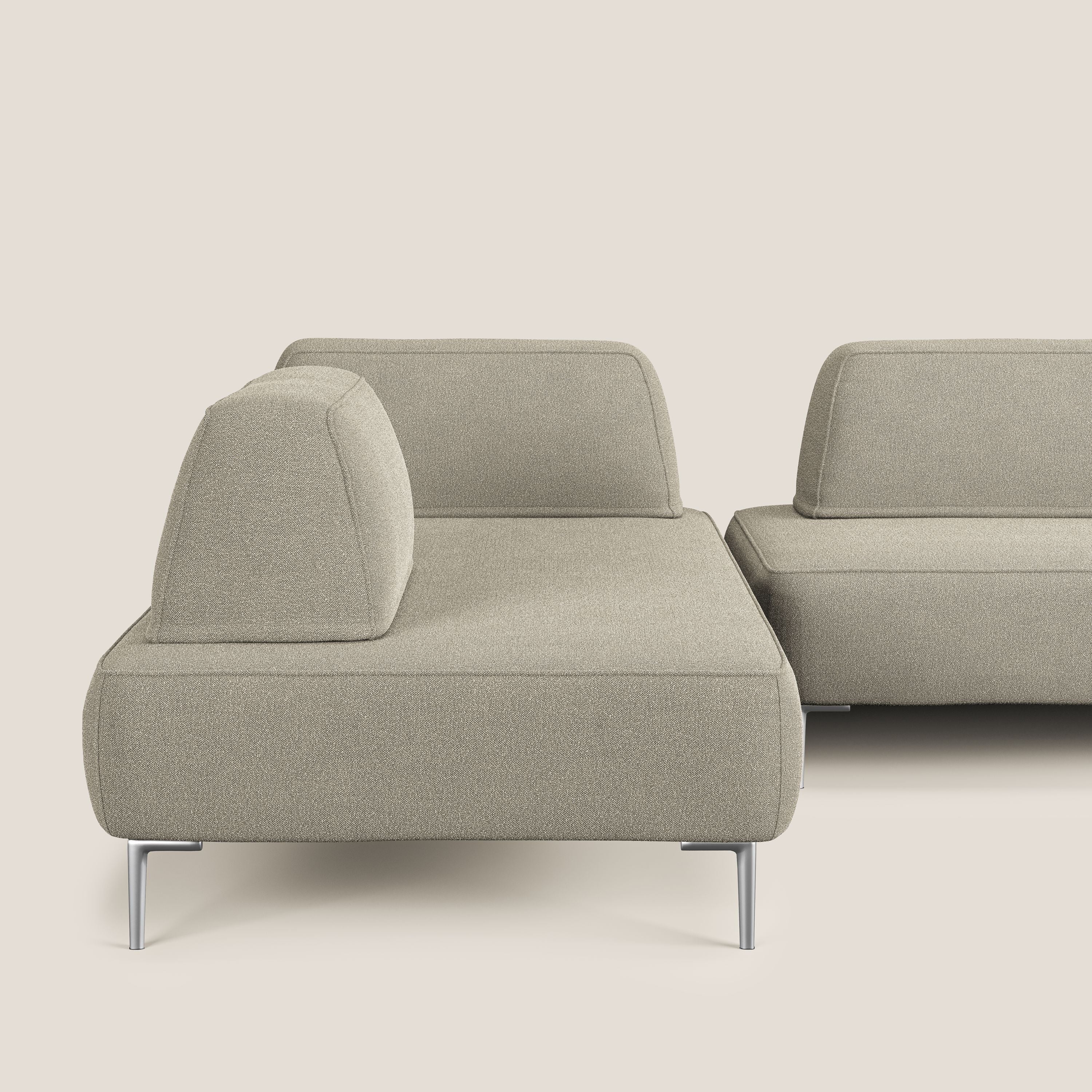 Newton divano panoramico modulare con schienali movibili T07 beige - divani.store