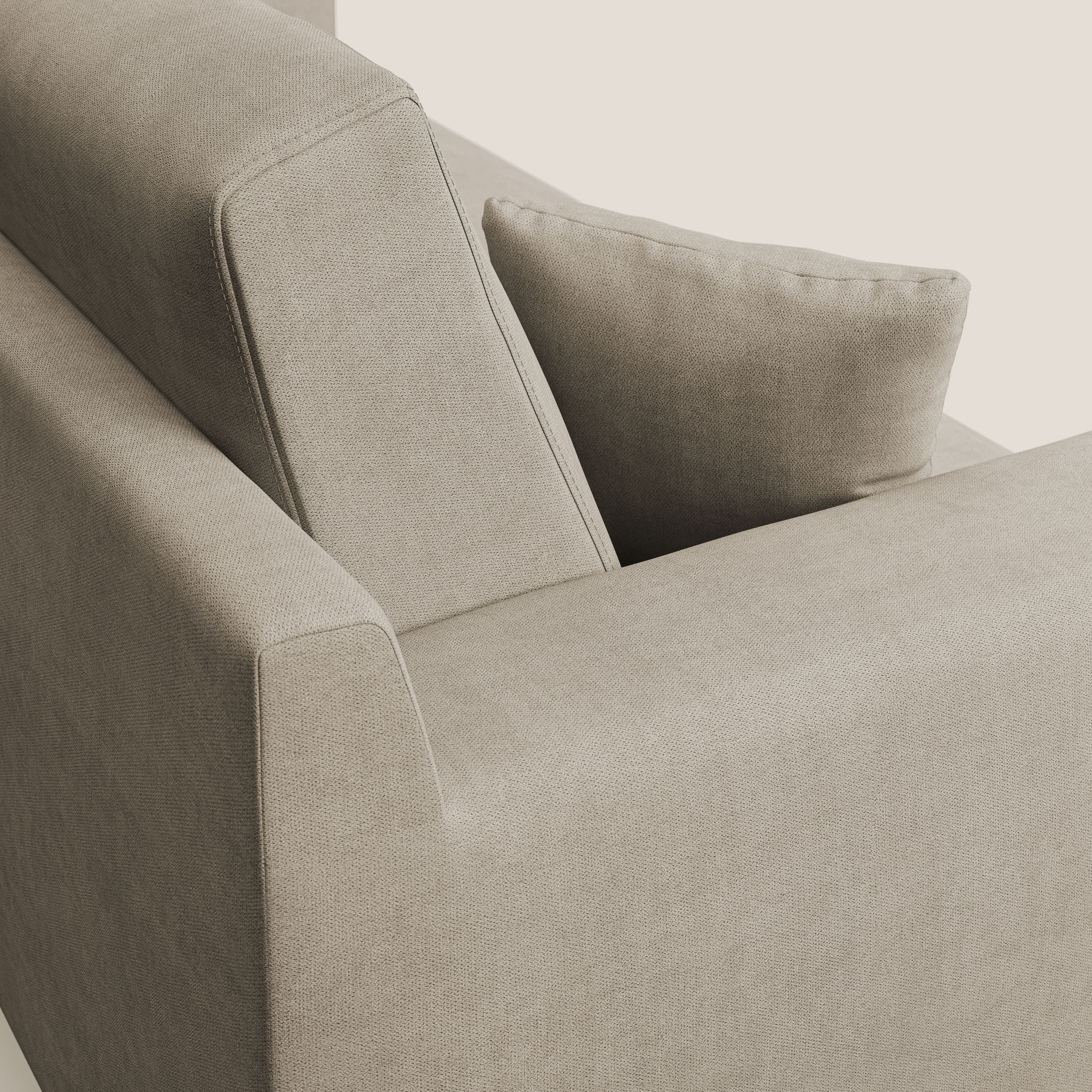 Danish divano moderno in tessuto morbido impermeabile T02 beige - divani.store