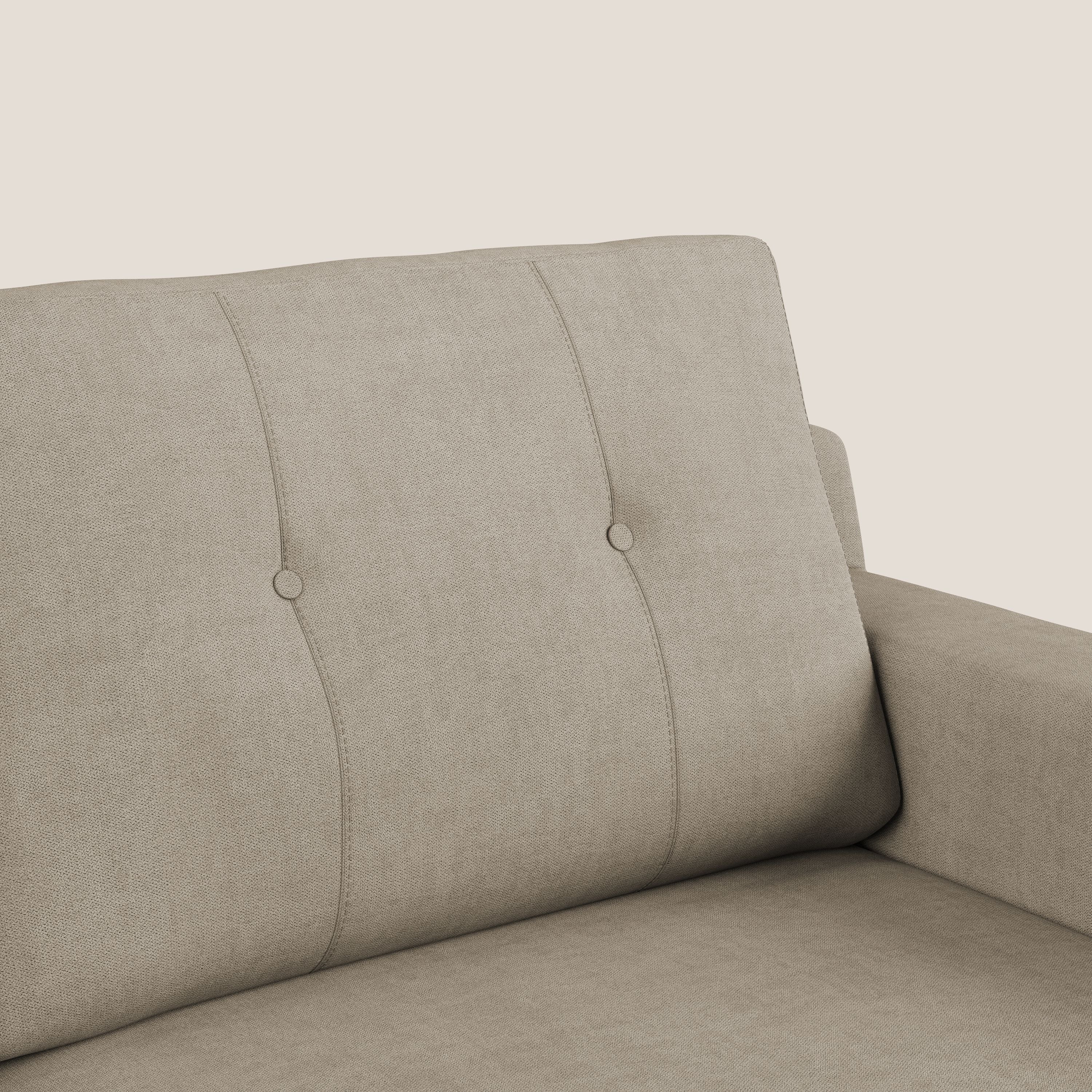 Danish divano moderno in tessuto morbido impermeabile T02 beige - divani.store