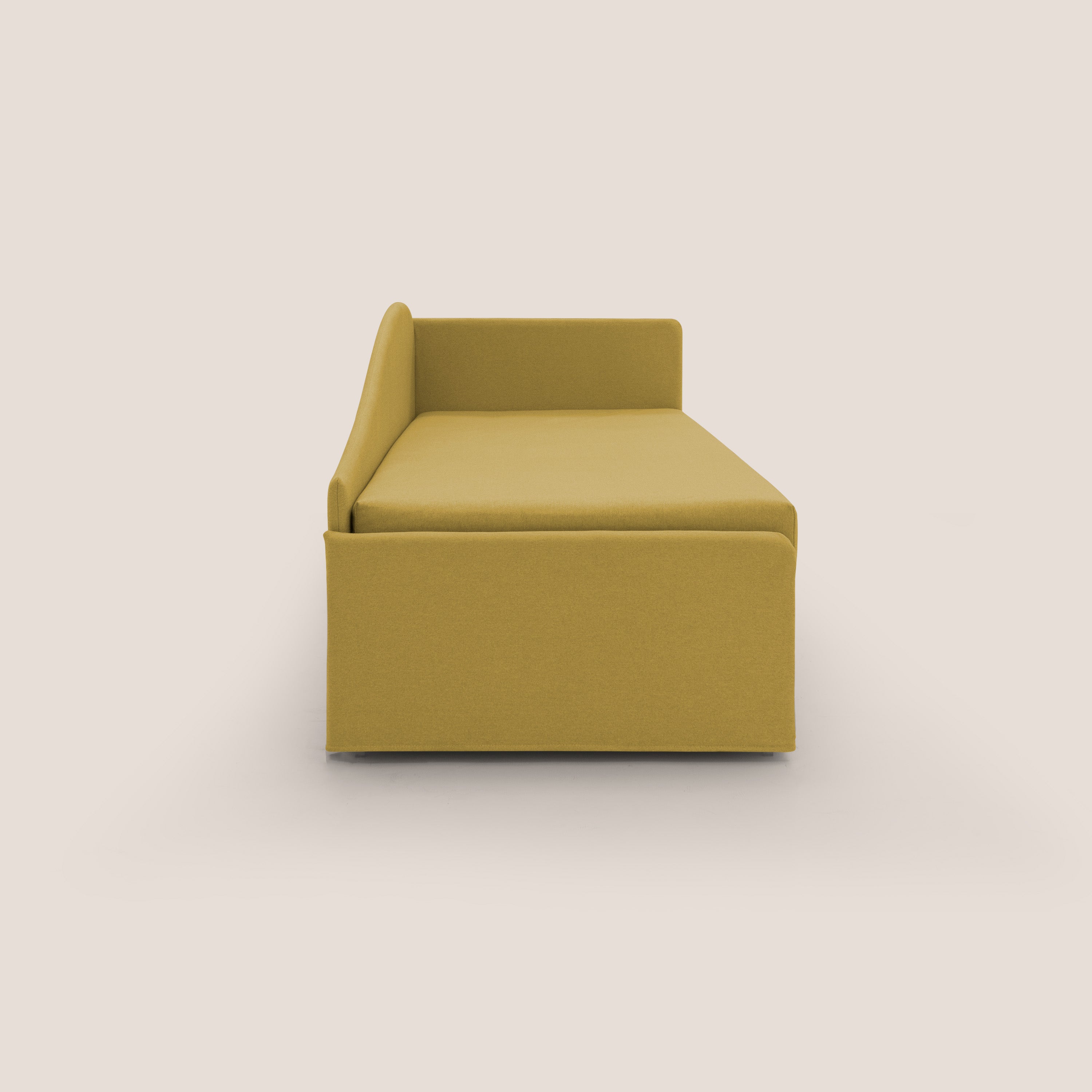 Nolo Divano duplex con doppio letto in tessuto simil cotone impermeabile T13 giallo - divani.store