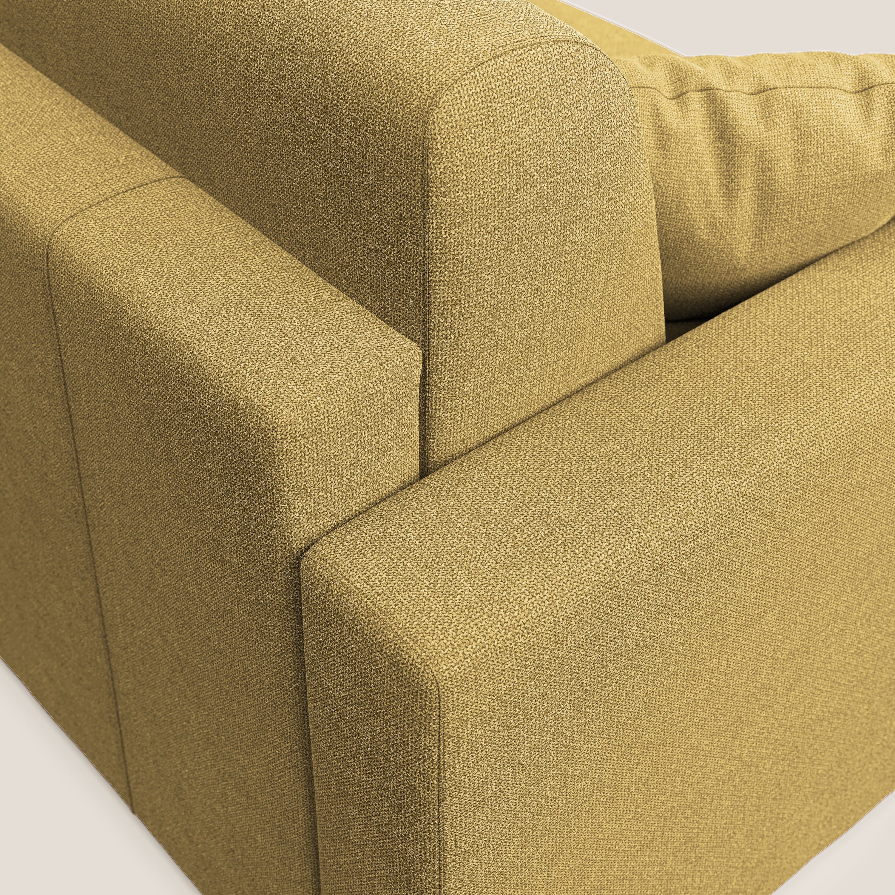 Best Divano letto matrimoniale in tessuto smacchiabile QuickClean T08 giallo - divani.store