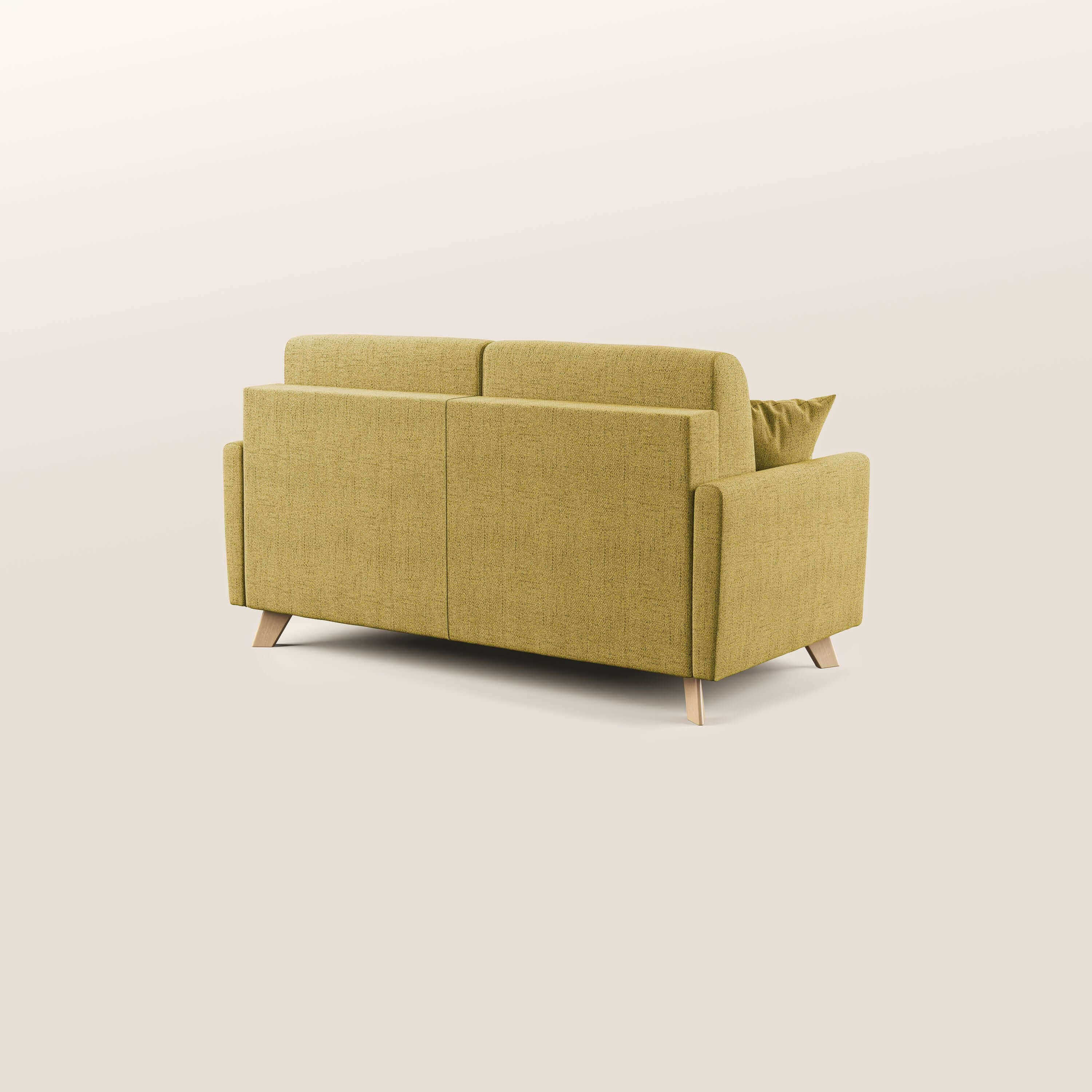 Edgar divano letto matrimoniale in tessuto felis impermeabile T03 giallo - divani.store