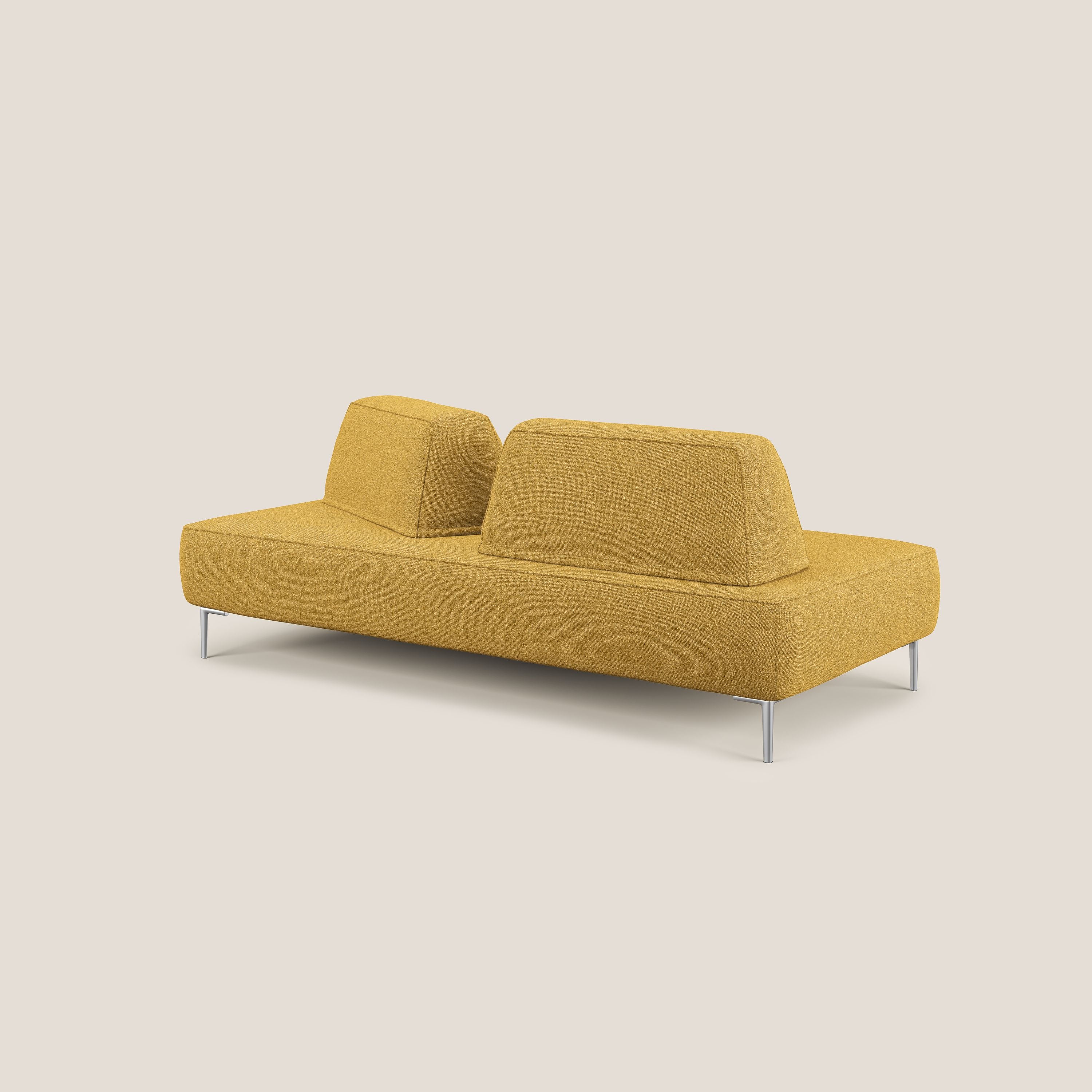 Newton divano modulare con schienali movibili T07 giallo - divani.store