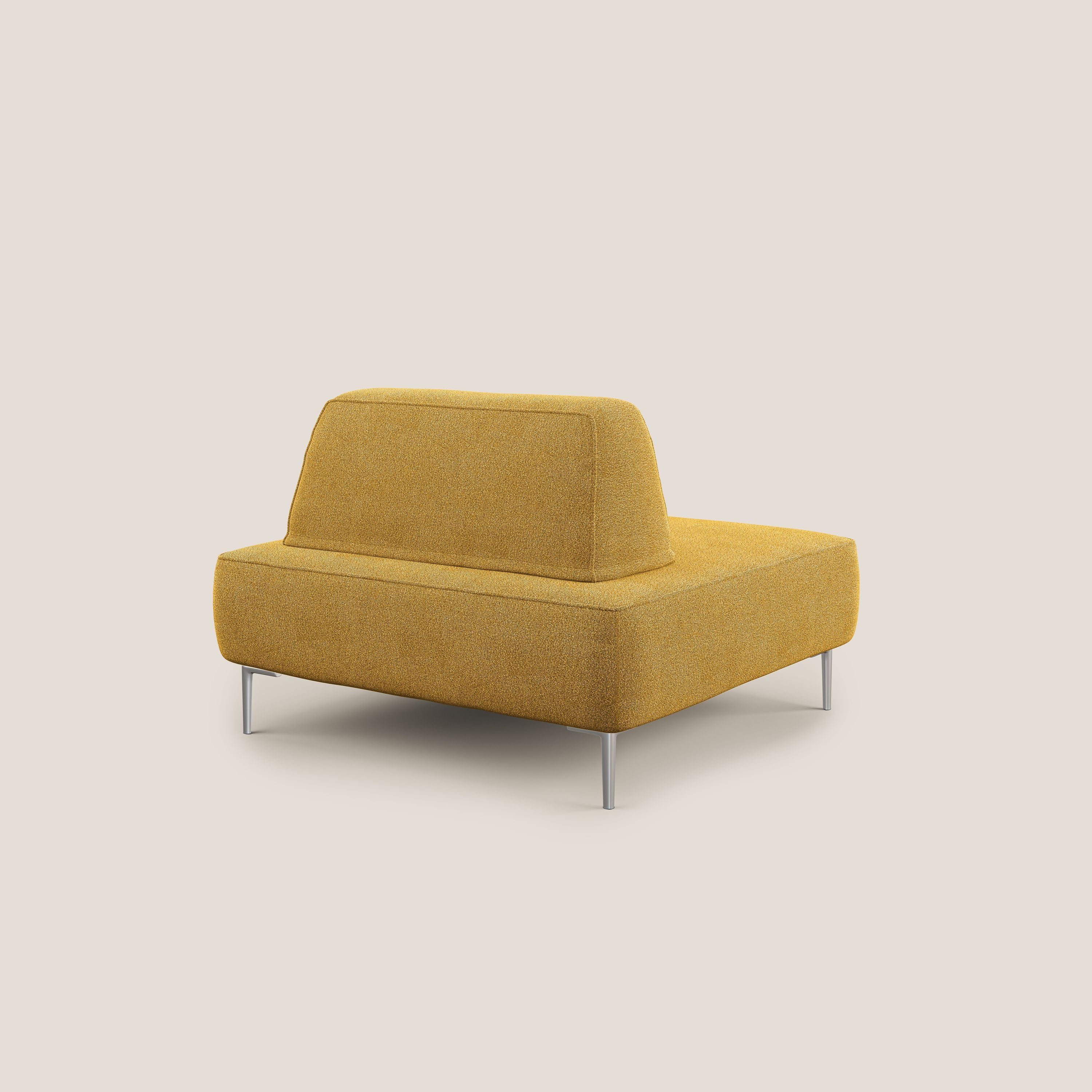 Newton poltrona modulare con schienali movibili T07 giallo - divani.store