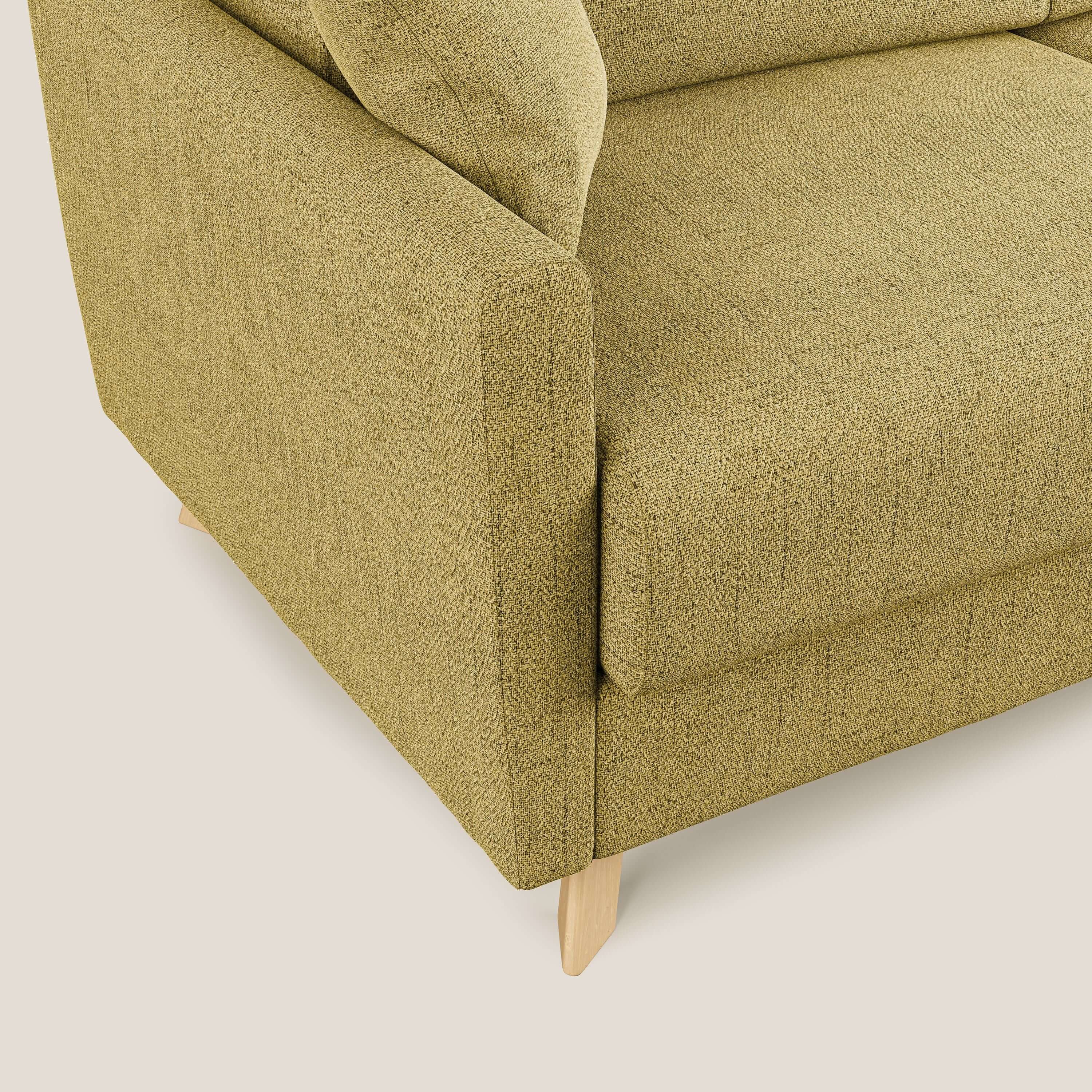 Edgar divano letto angolare in tessuto felis impermeabile T03 giallo - divani.store