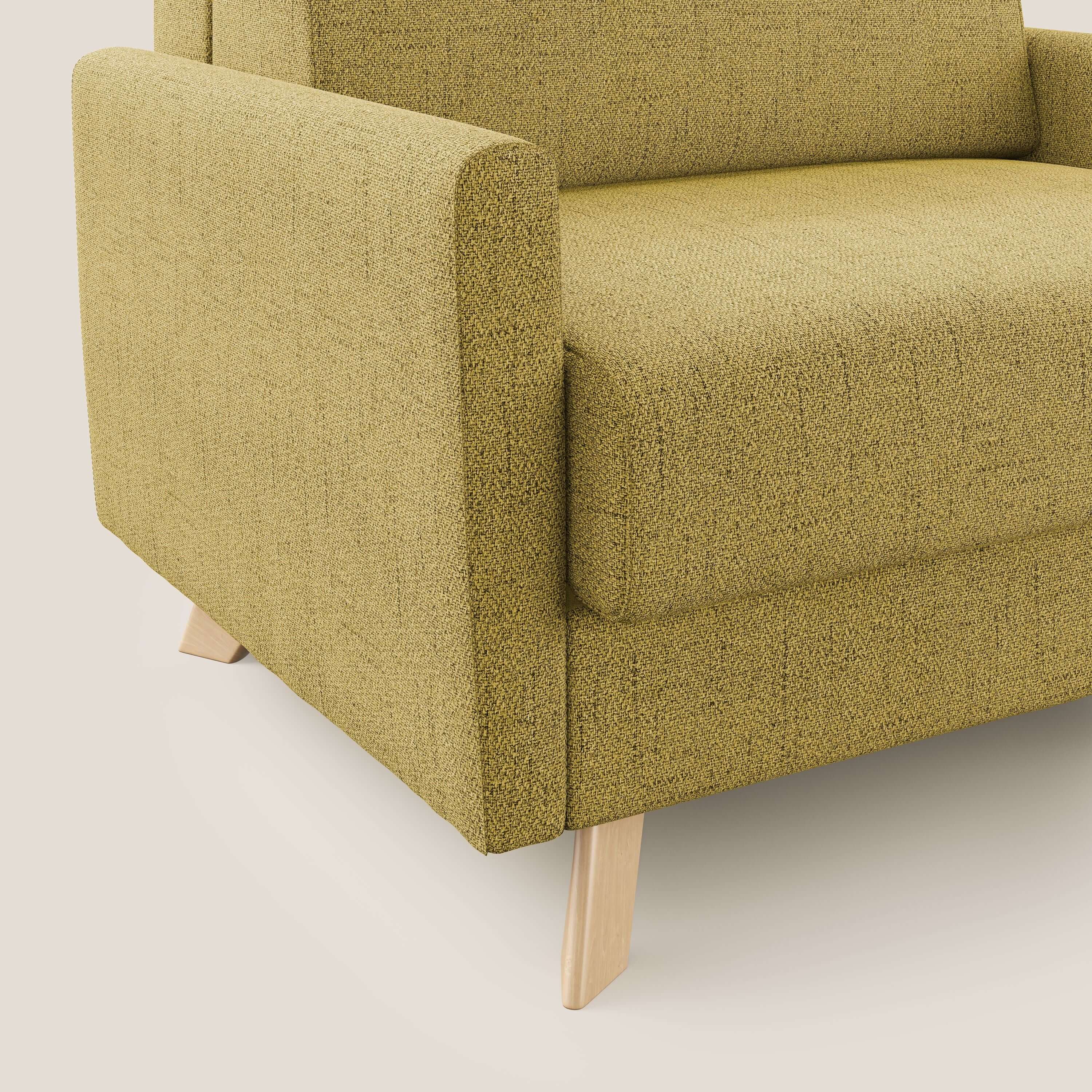 Edgar poltrona letto in tessuto felis impermeabile T03 giallo - divani.store