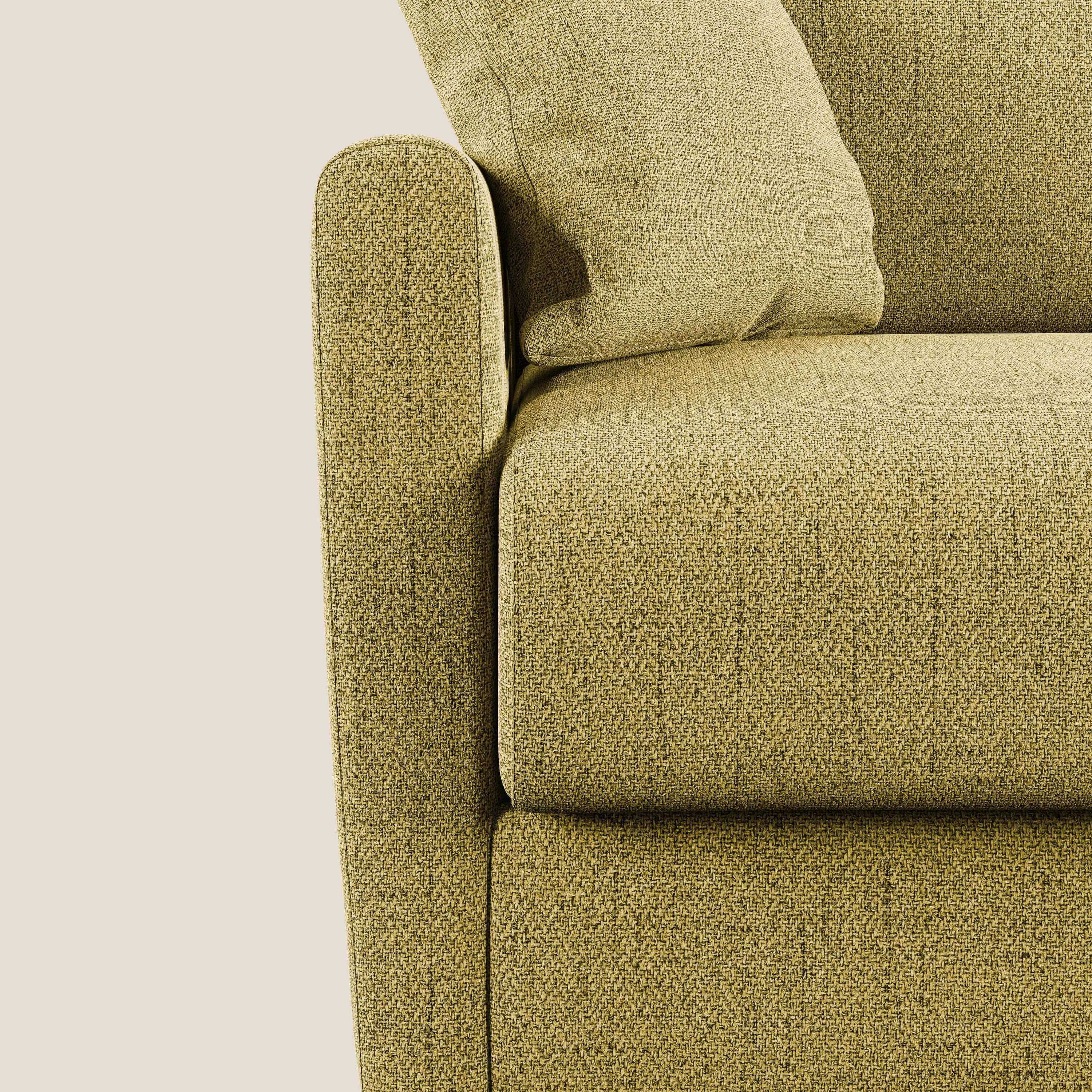 Edgar divano letto matrimoniale in tessuto felis impermeabile T03 giallo - divani.store