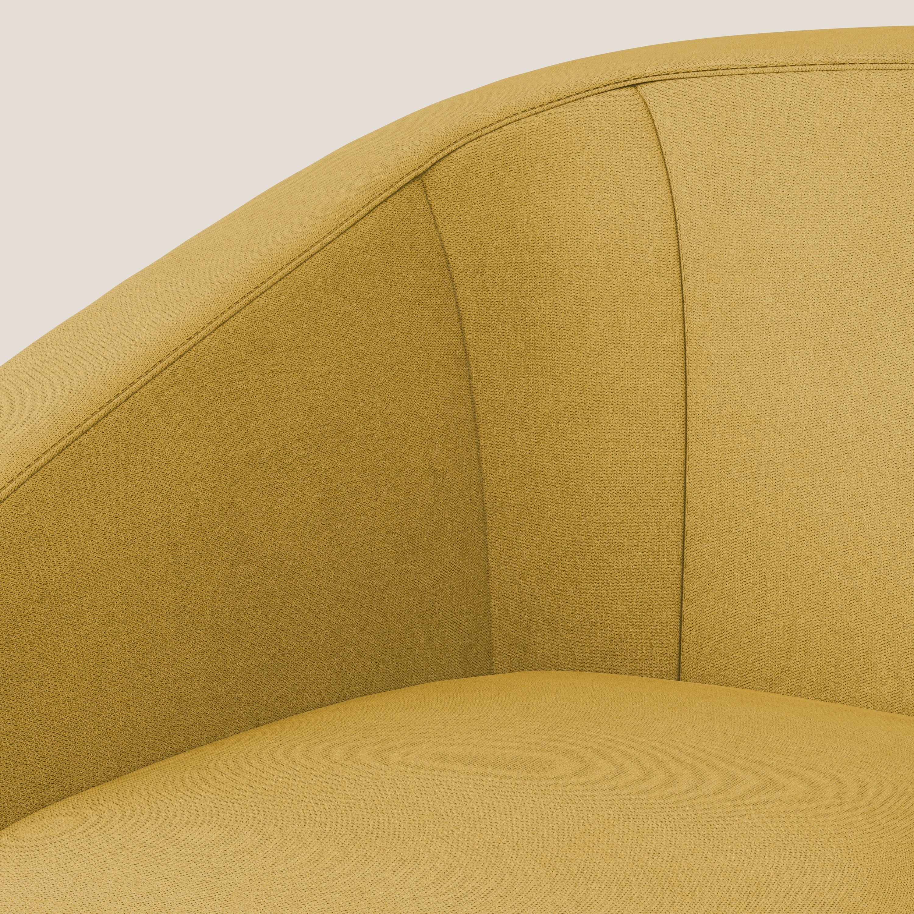 Sally Poltroncina in tessuto morbido impermeabile T02 giallo - divani.store