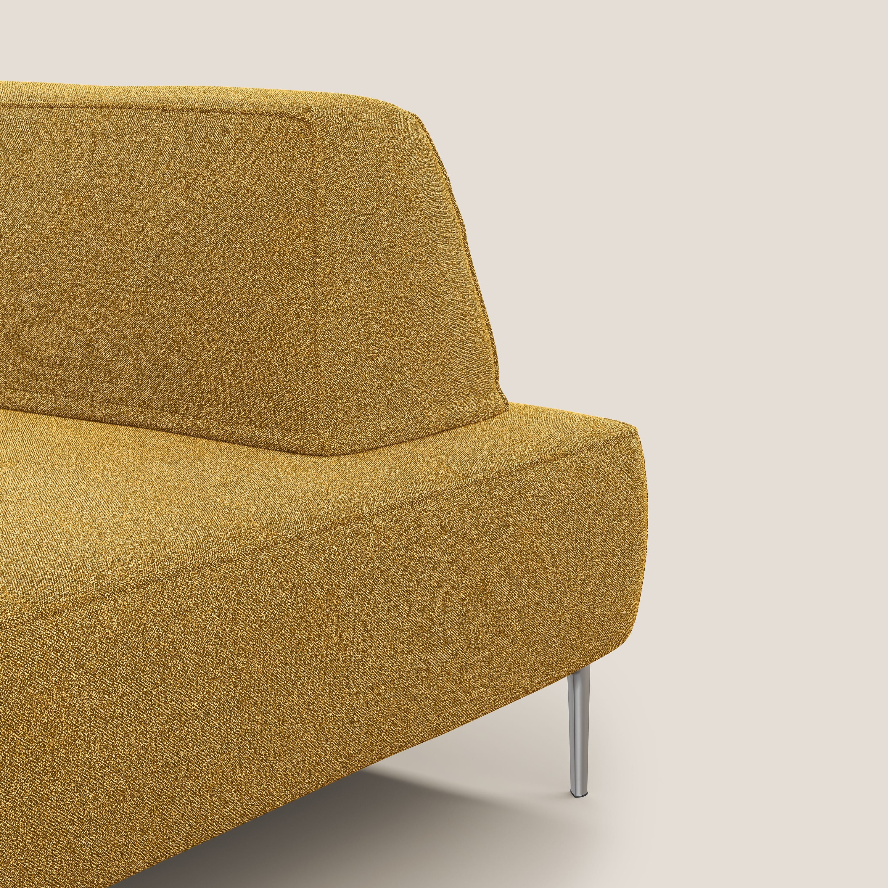 Newton poltrona modulare con schienali movibili T07 giallo - divani.store