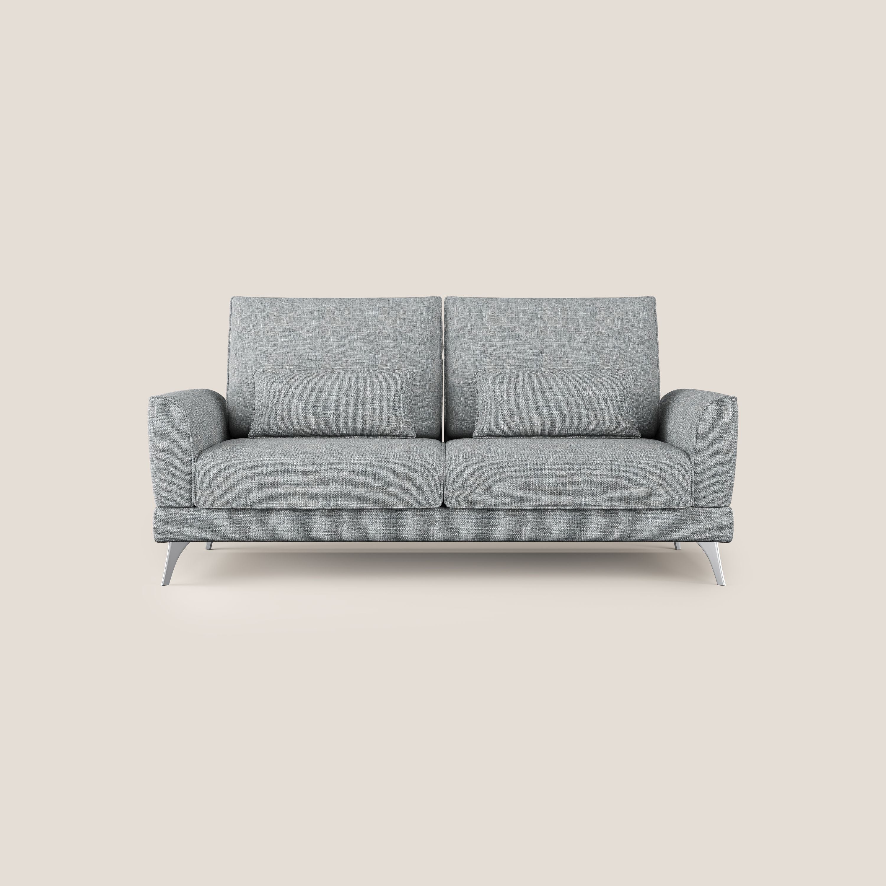 Tommy Divano relax con schienali traslanti in morbido tessuto fiammato T06 grigio - divani.store