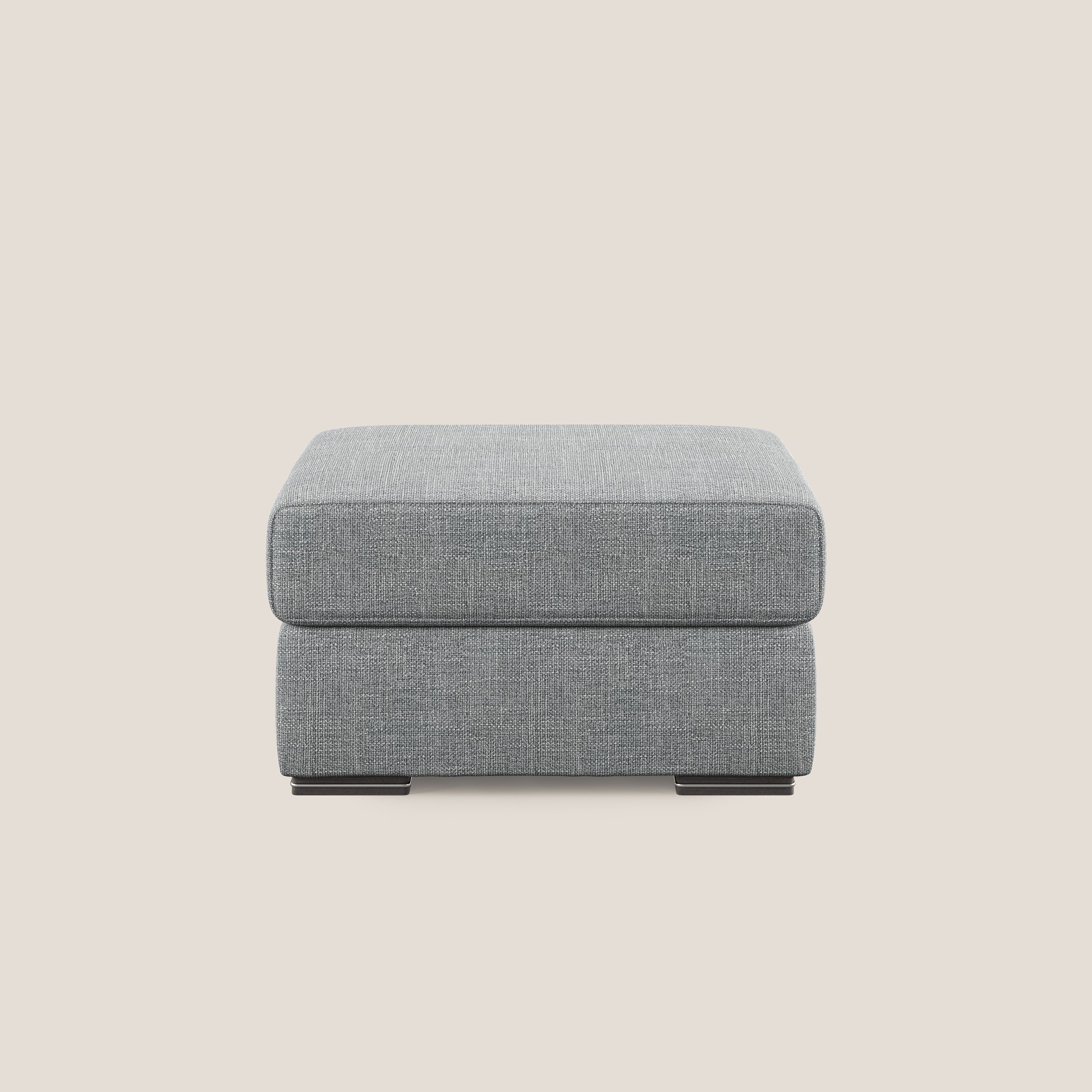Sun pouf apribile contenitore in tessuto impermeabile morbido intreccio T06 grigio - divani.store
