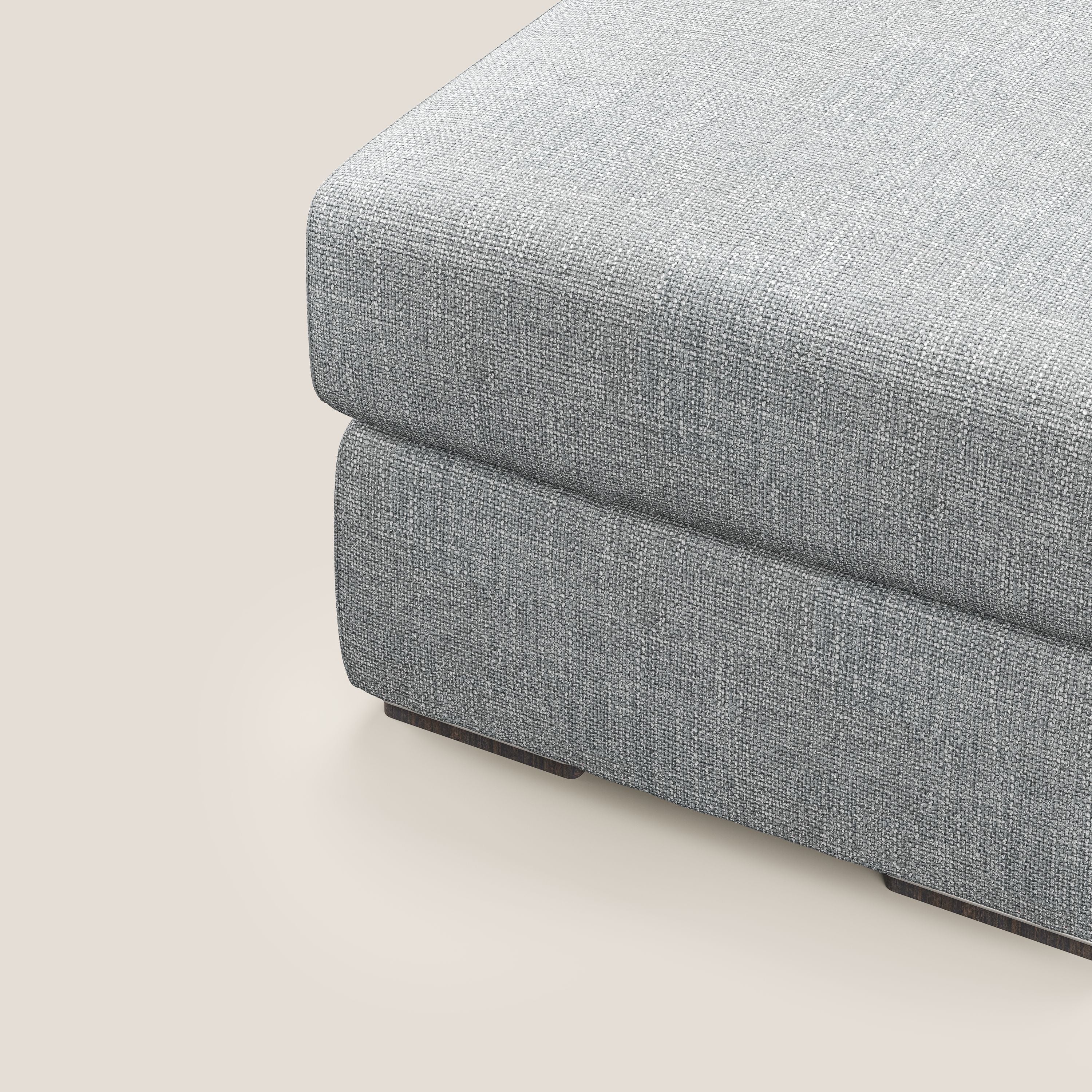 Sun pouf apribile contenitore in tessuto impermeabile morbido intreccio T06 grigio - divani.store