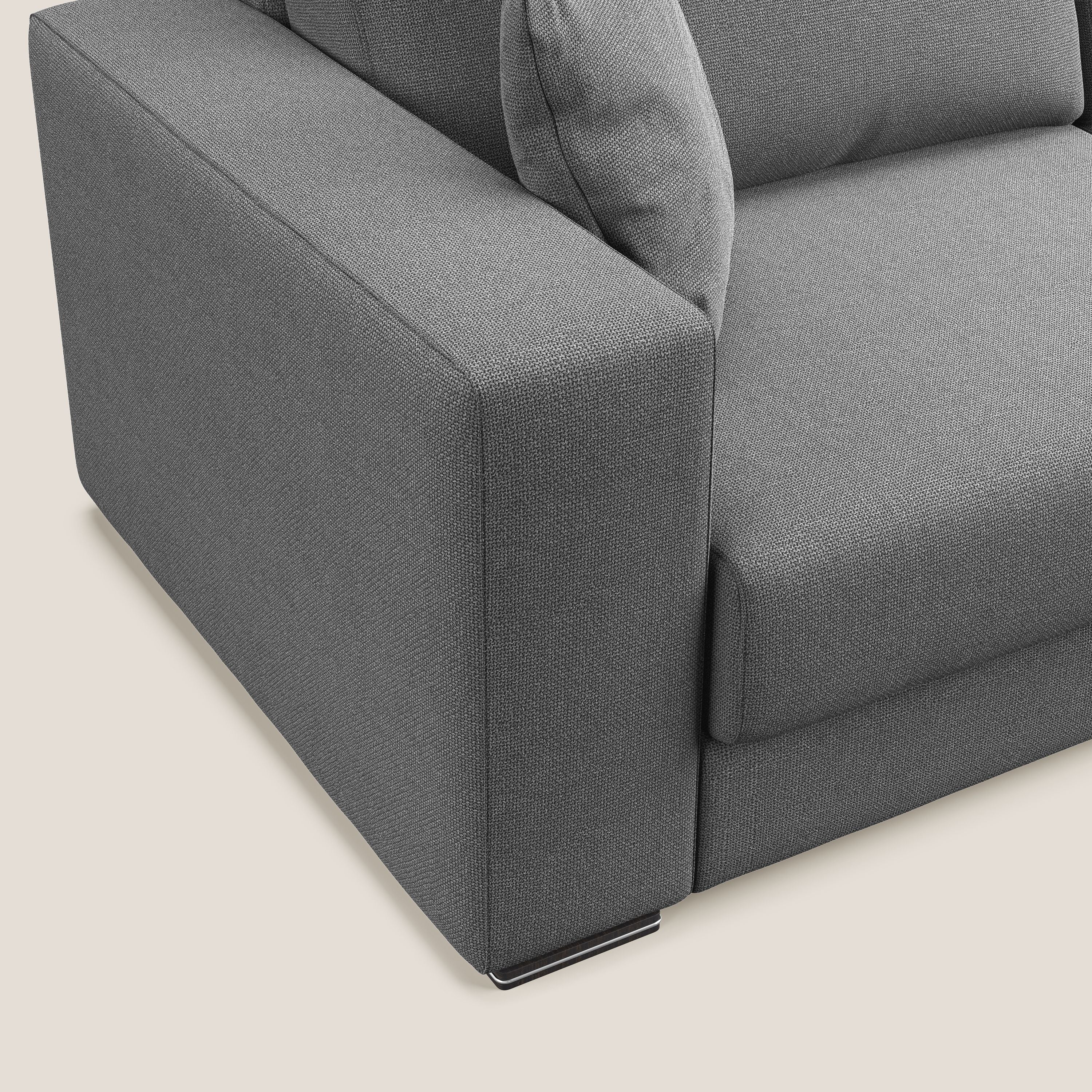 Marte divano in tessuto smacchiabile impermeabile T08 grigio - divani.store