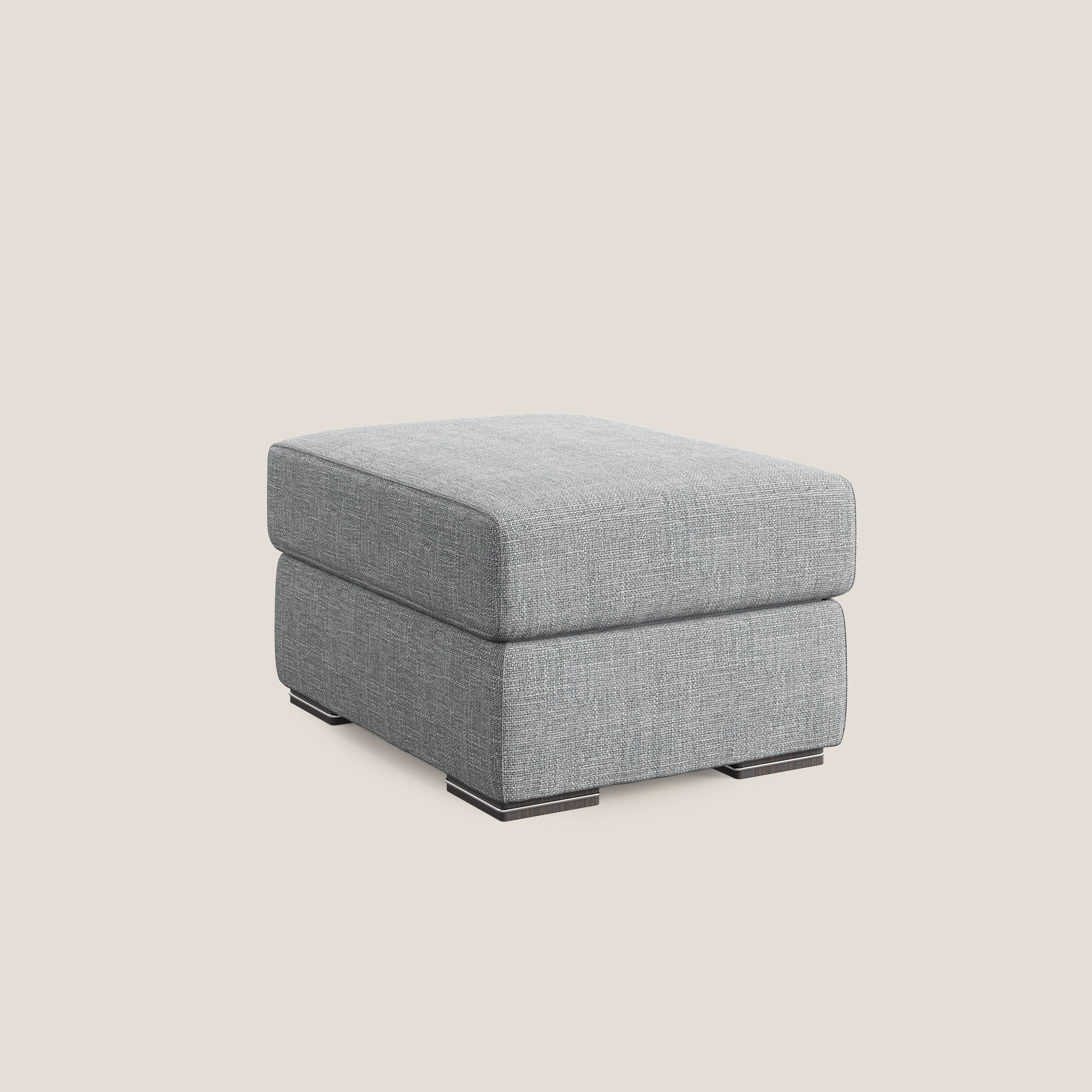 Sun pouf apribile contenitore in tessuto impermeabile morbido intreccio T06 grigio - divani.store