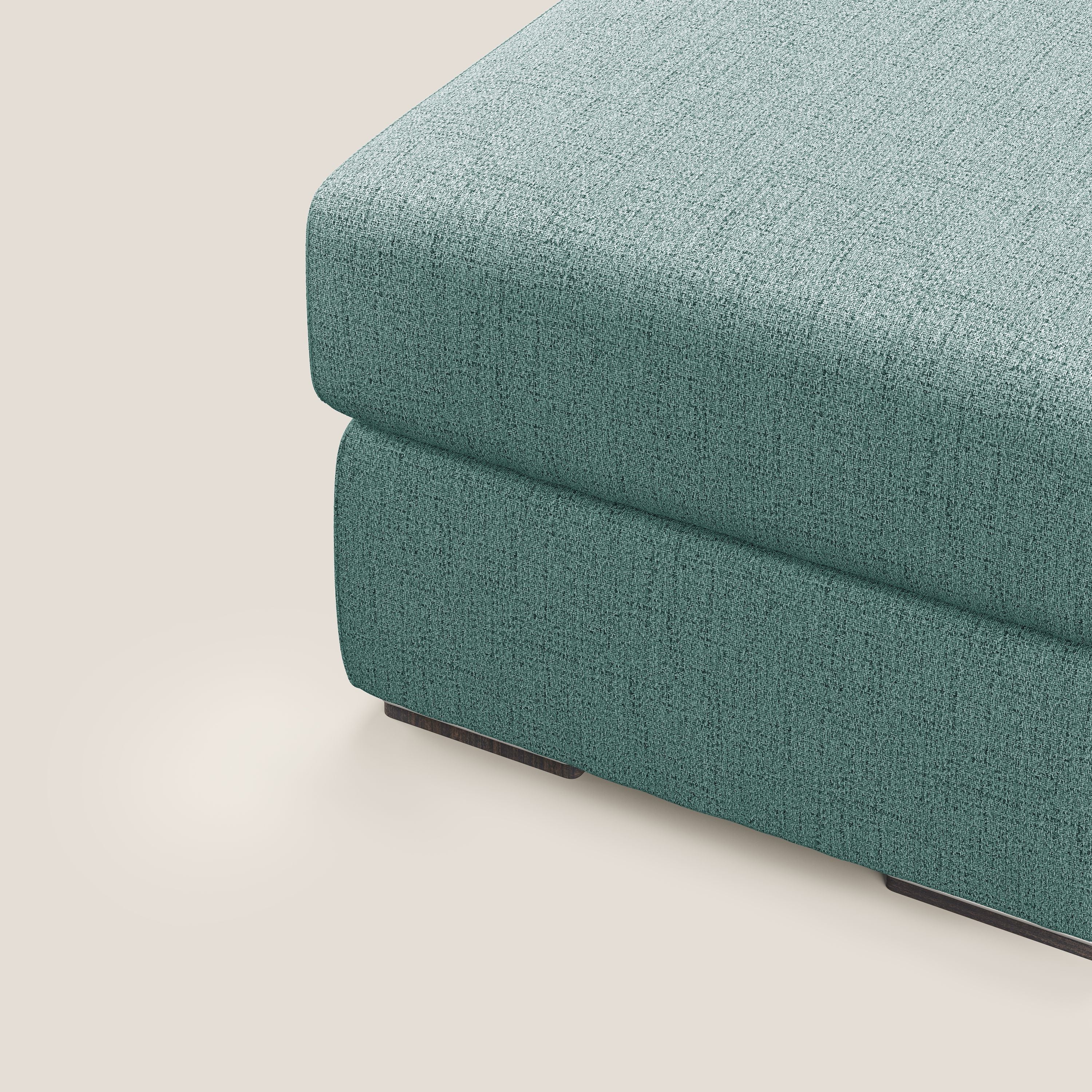 Sun pouf apribile contenitore in tessuto impermeabile fiammato T03 verde acqua - divani.store