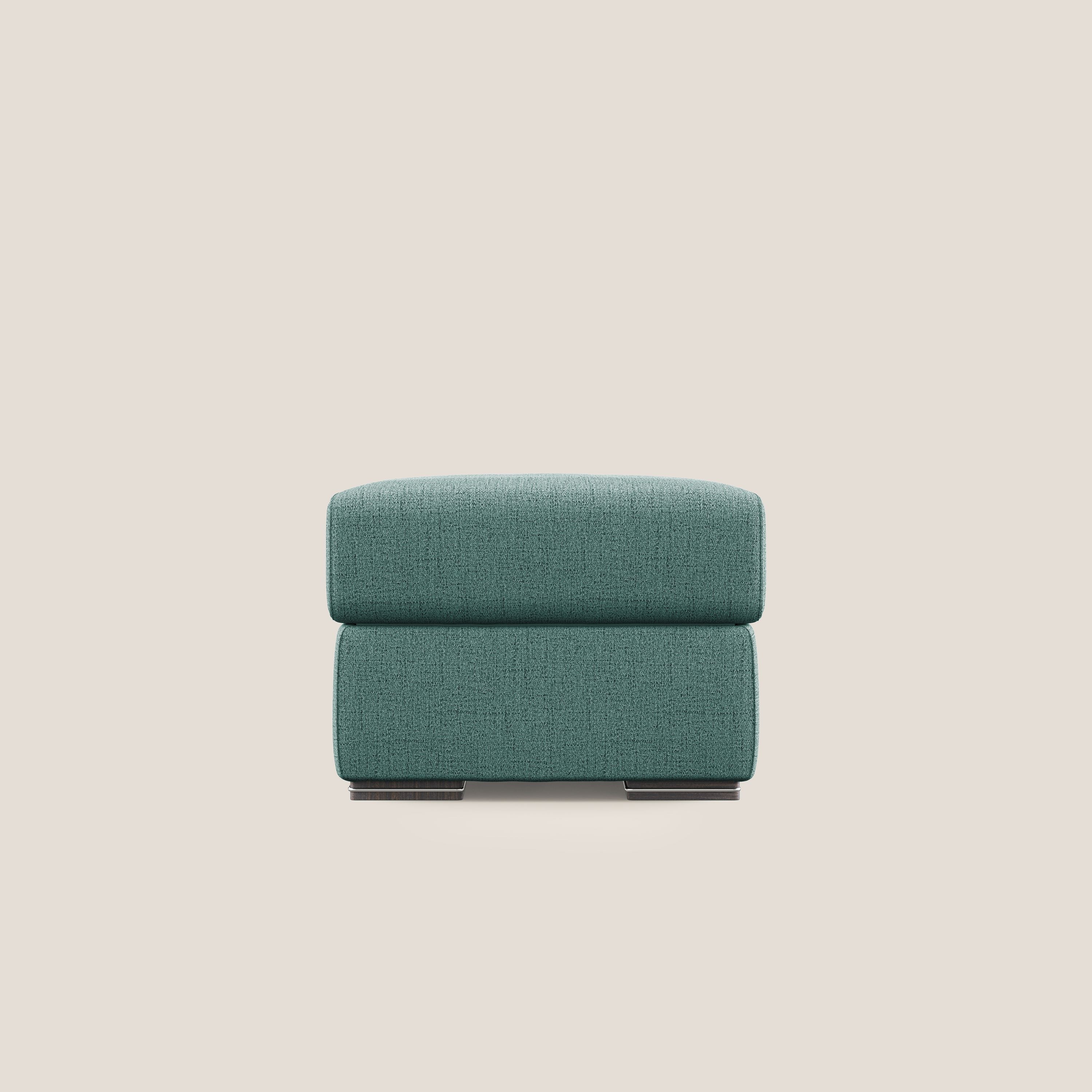 Sun pouf apribile contenitore in tessuto impermeabile fiammato T03 verde acqua - divani.store