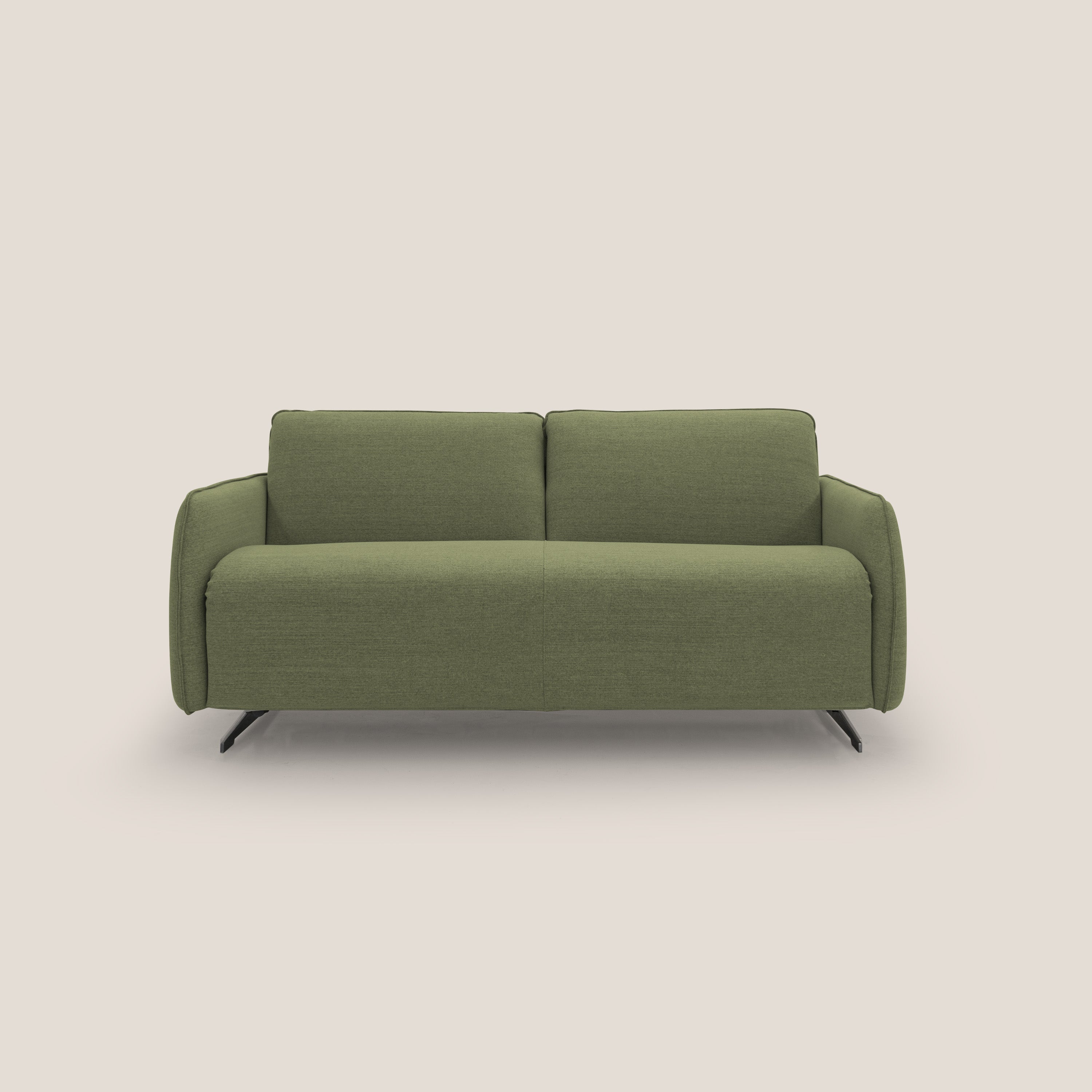 Texas Divano letto matrimoniale moderno in tessuto impermeabile T19 verde - divani.store