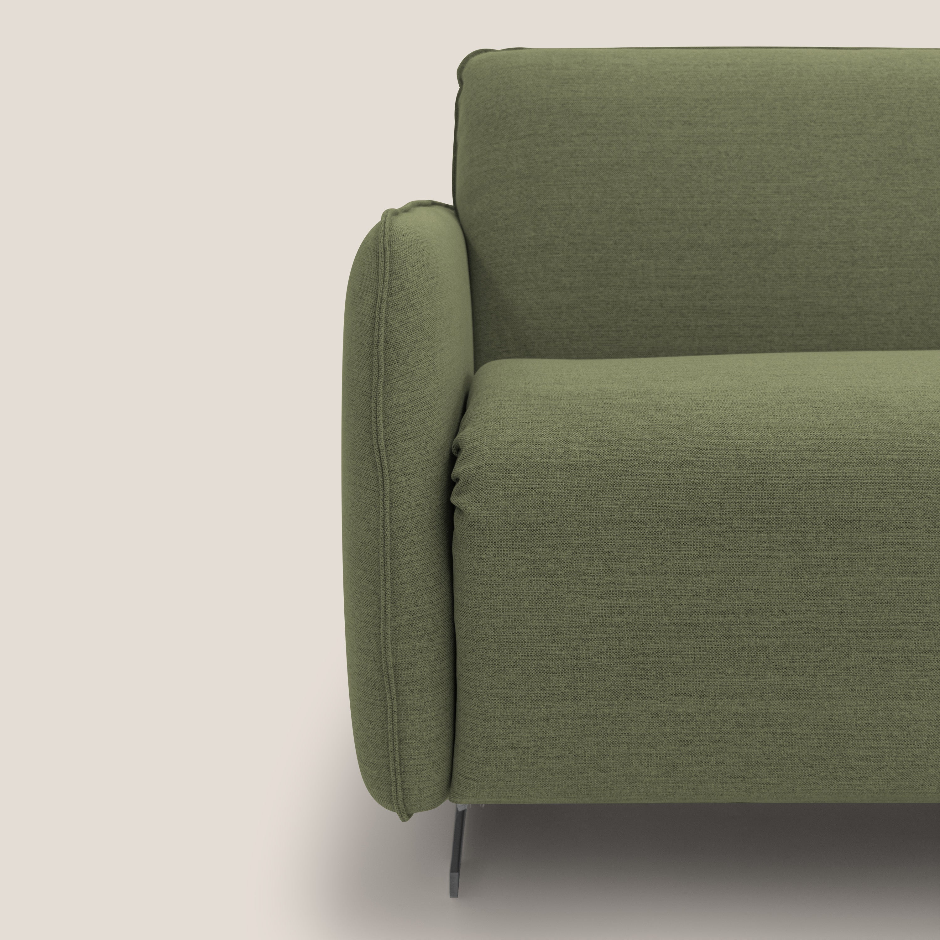 Texas Divano letto matrimoniale moderno in tessuto impermeabile T19 verde - divani.store