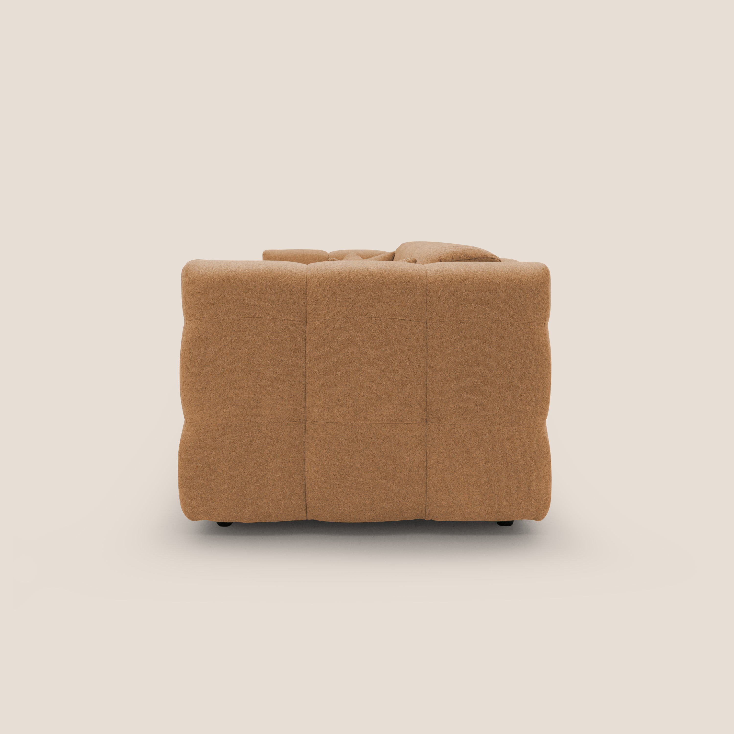 Tender Divano letto matrimoniale dal design innovativo in tessuto bouclet impermeabile T07 arancio - divani.store