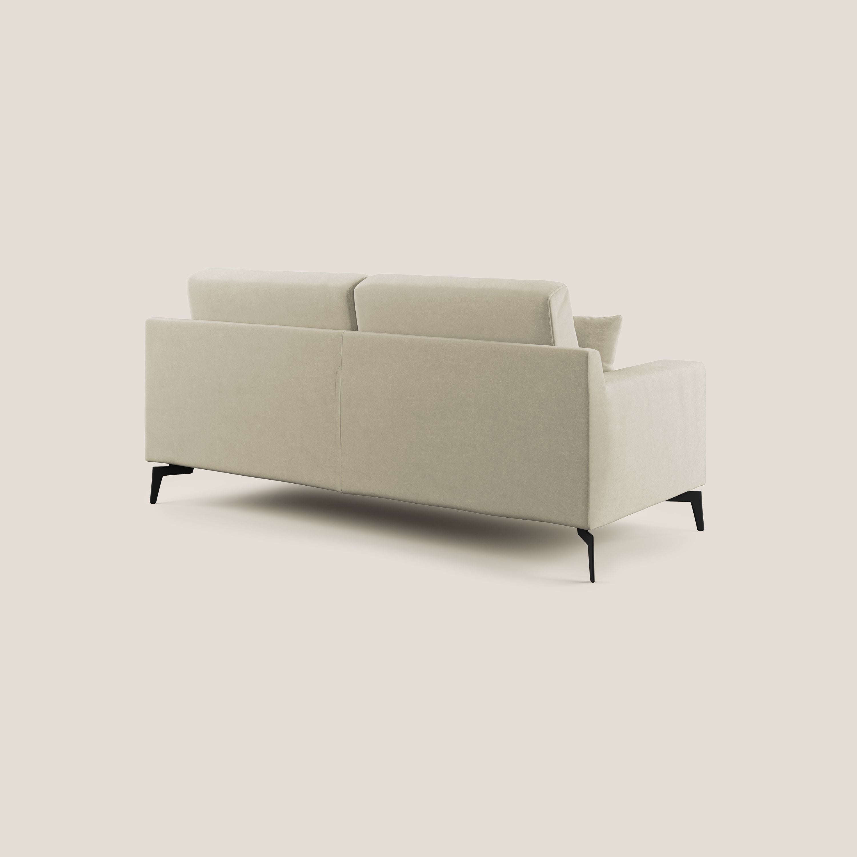 Prestige divano moderno in microfibra smacchiabile T11 panna - divani.store