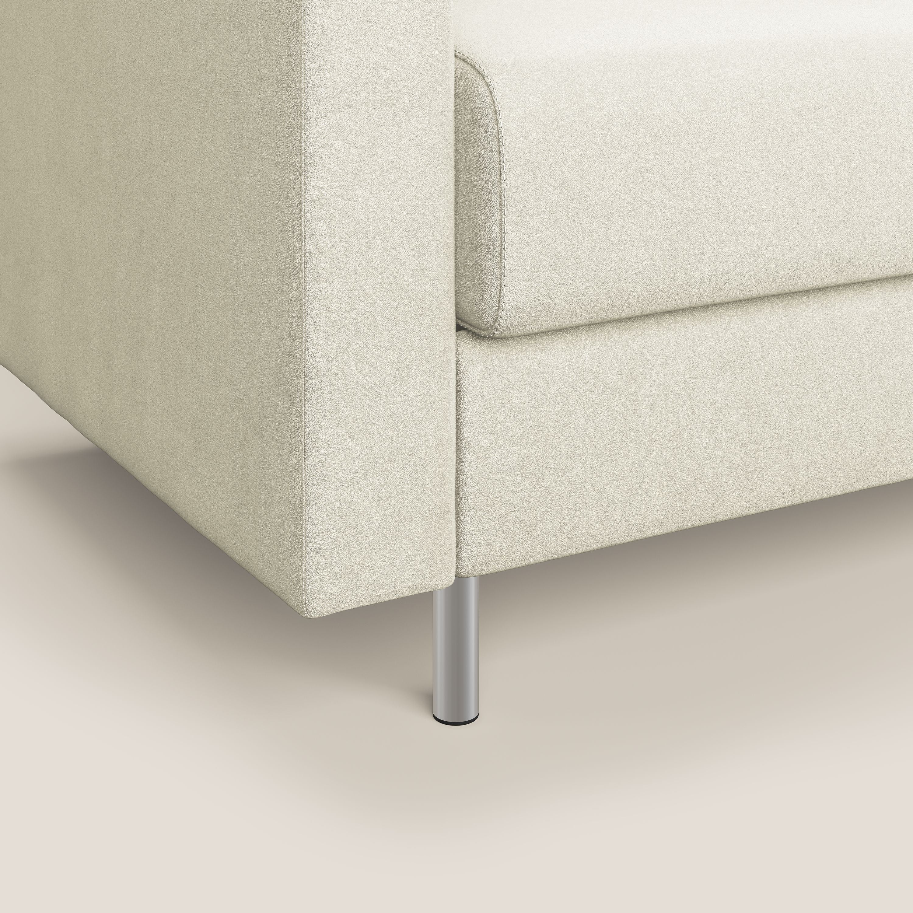 Megan poltrona letto in microfibra smacchiabile T11 panna - divani.store